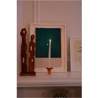 Stella Glass Candlestick - Orange alternate view