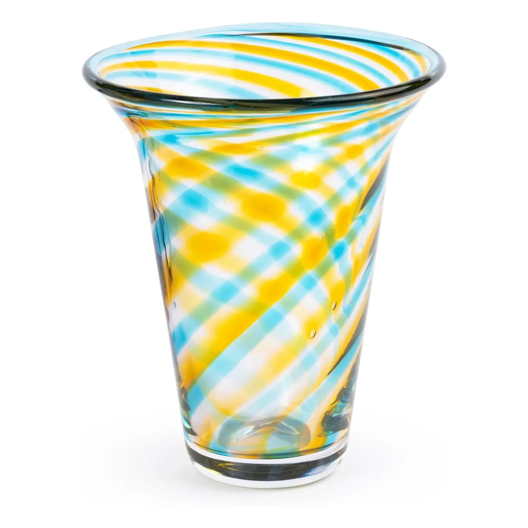 Stella Swirl Vase - Blue, Glass product