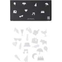 Message Board Party Icons Set of 20 - White, ABS alternate view
