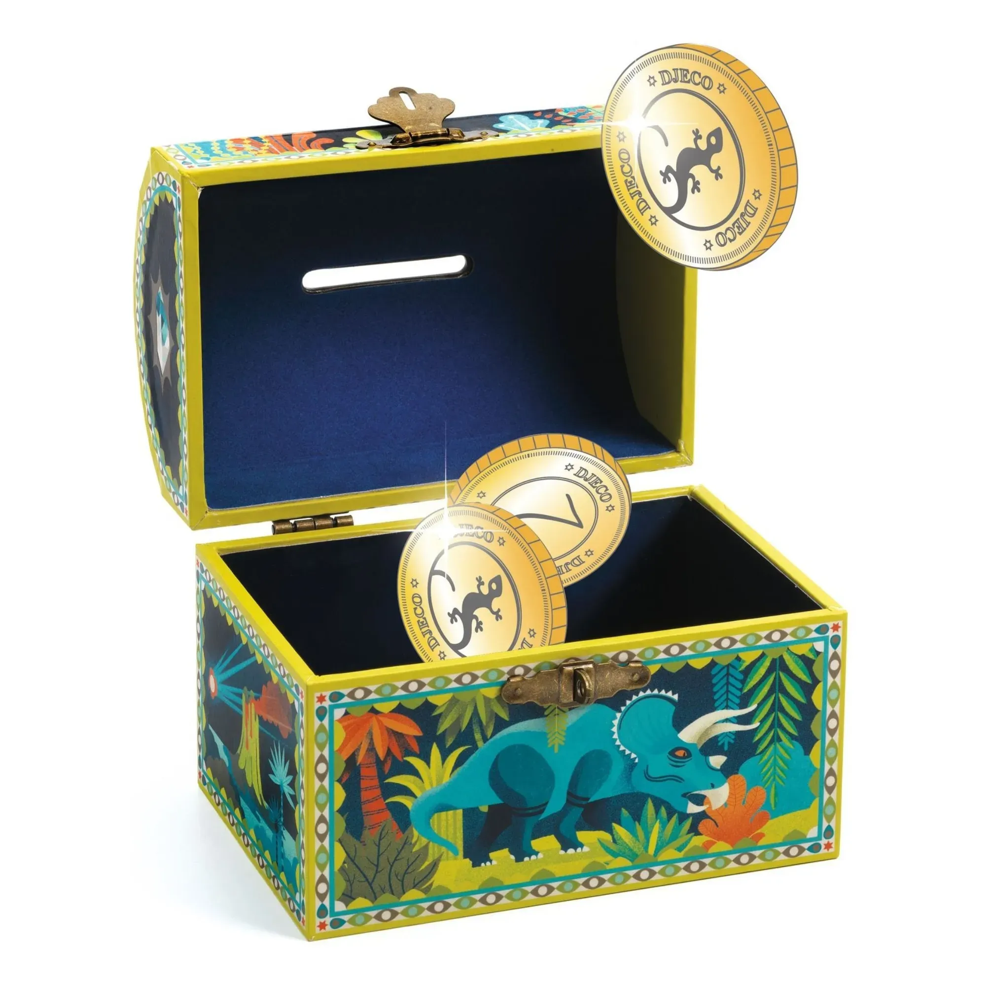 Djeco Dinosaur Money Box - Multicoloured, Wood alternate view