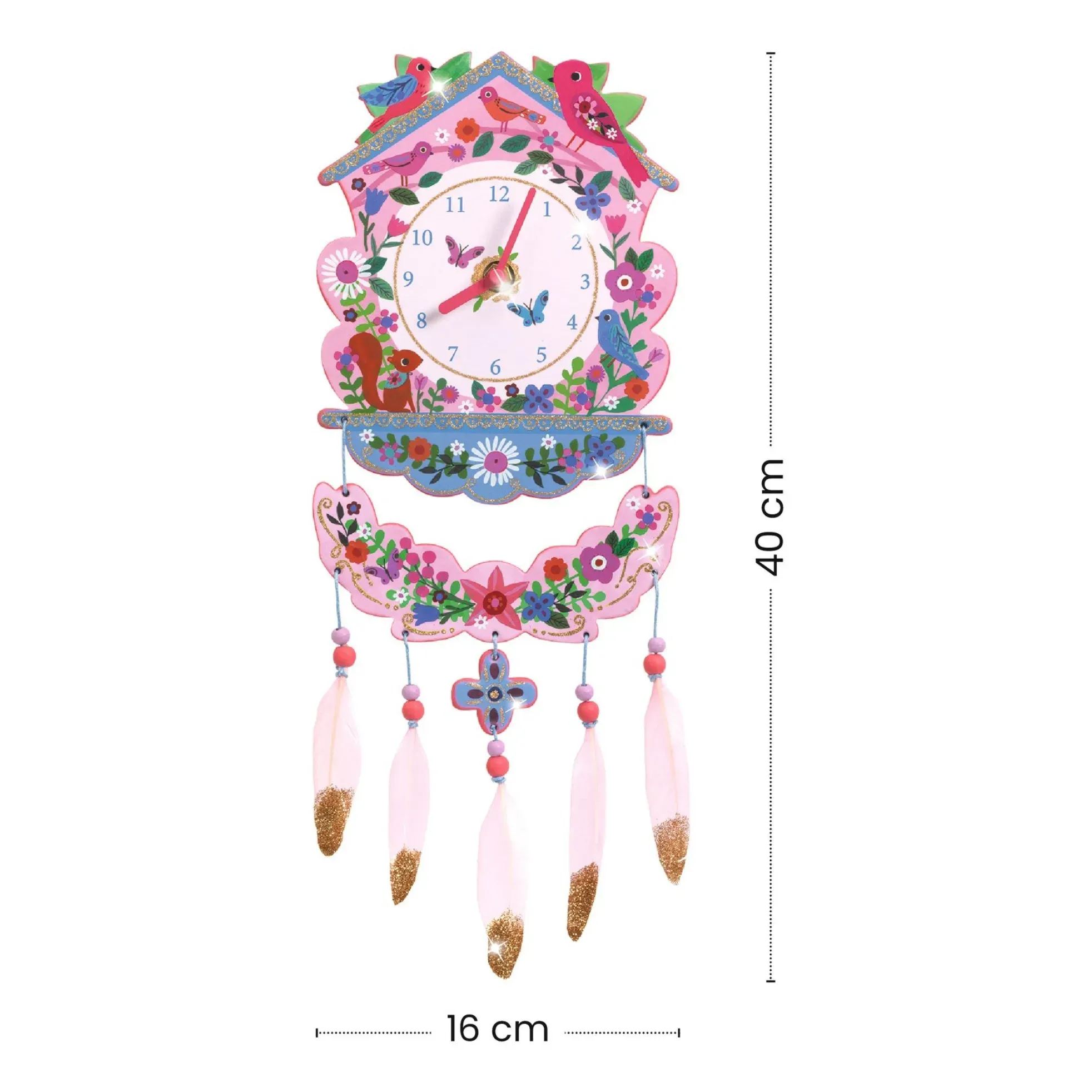 Djeco DIY Cuckoo Clock Kit - Multicoloured, Cardboard alternate view