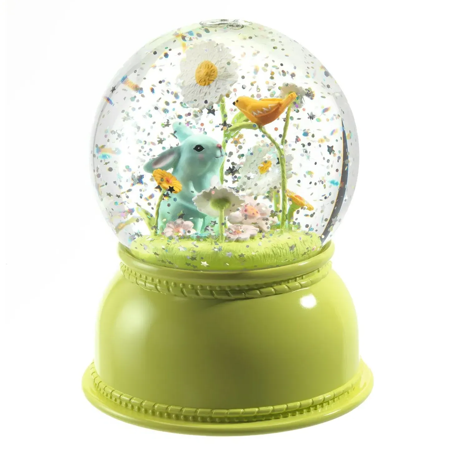 Djeco Rabbit Snow Globe Night Light - Green product