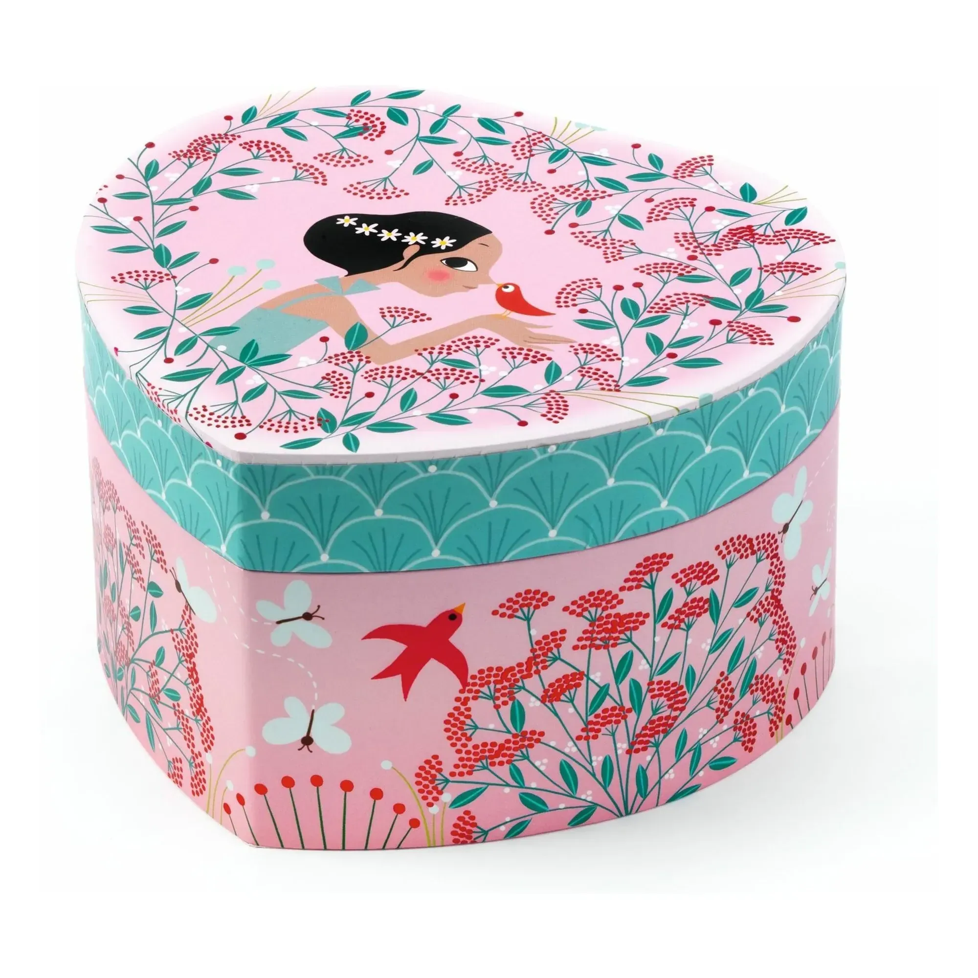 Mélodie du Printemps Heart-Shaped Jewelry Music Box - Pink alternate view