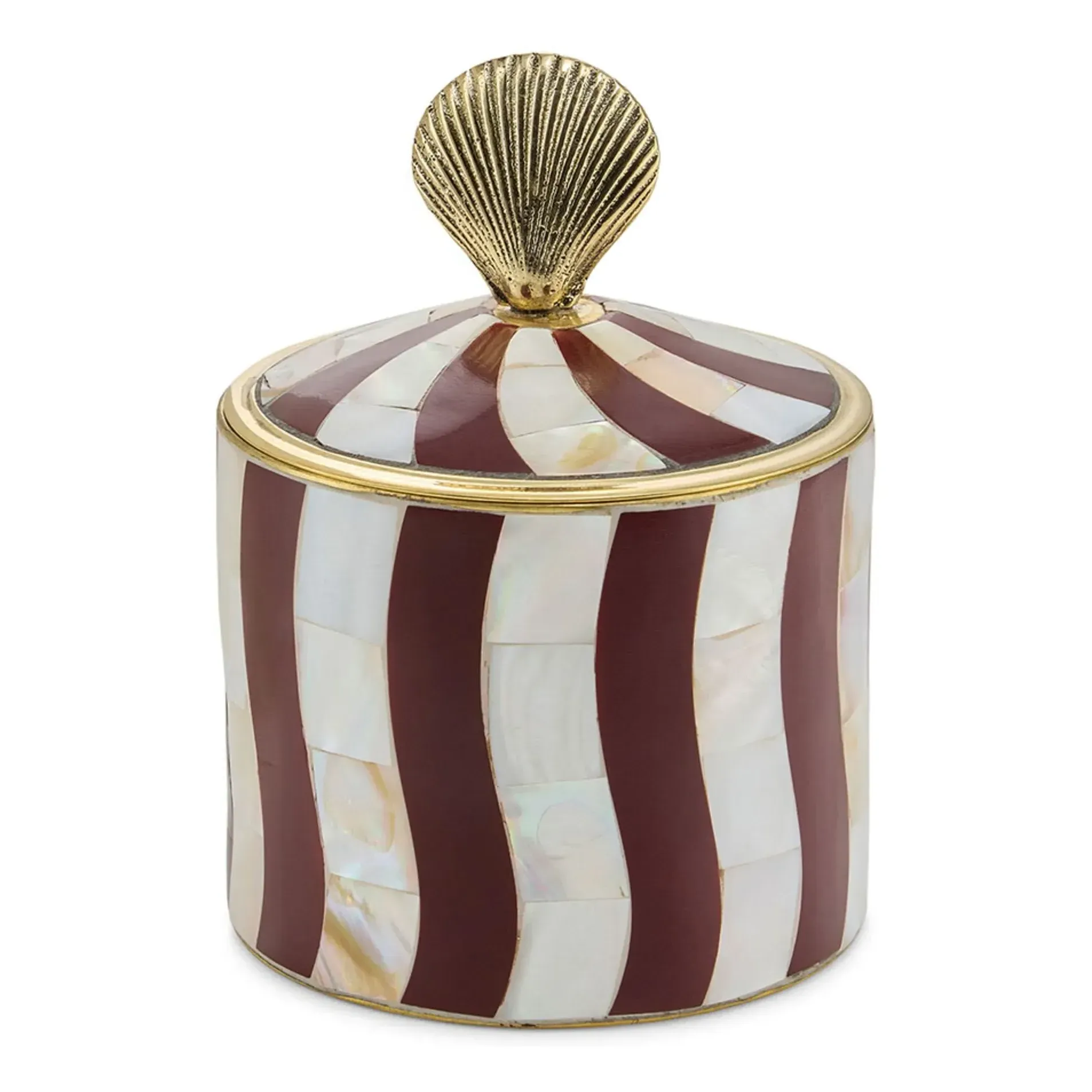 Abby Circus Decorative Box - Burgundy, Brass product