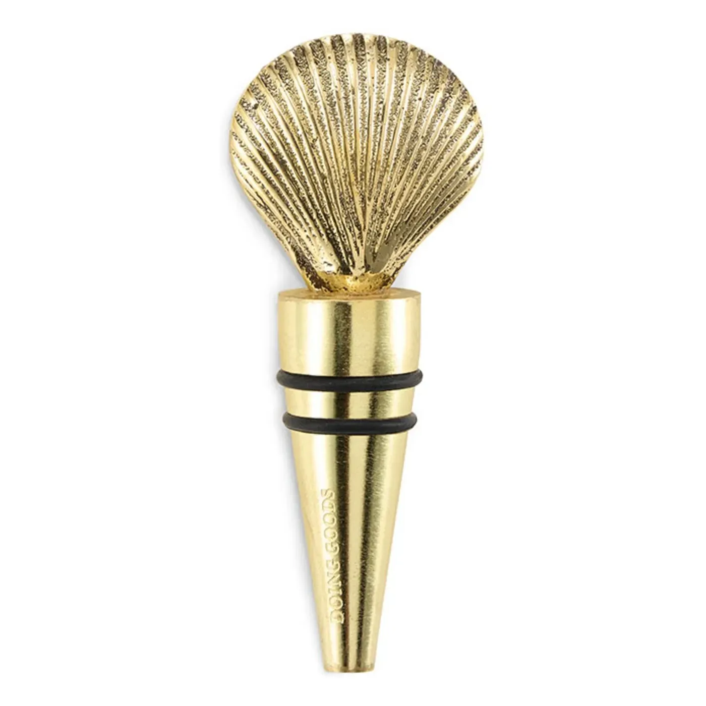 Abby Shell Bottle Stopper - Brass, Recycled Brass product