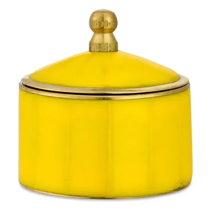 Bailey Circus Decorative Box - Yellow, Brass product