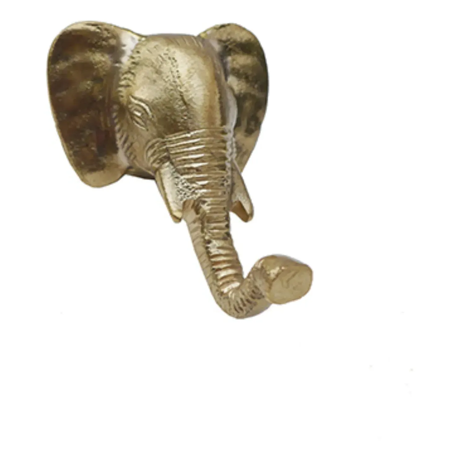 Billy Elephant Brass Coat Hook - Gold, Recycled Brass product