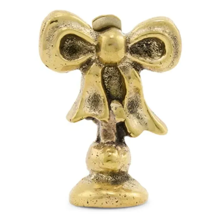 Bowie Bow Card Holder - Gold, Brass product