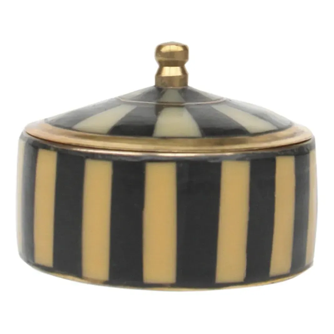 Chelsey Circus Storage Box - Black, Recycled Brass product
