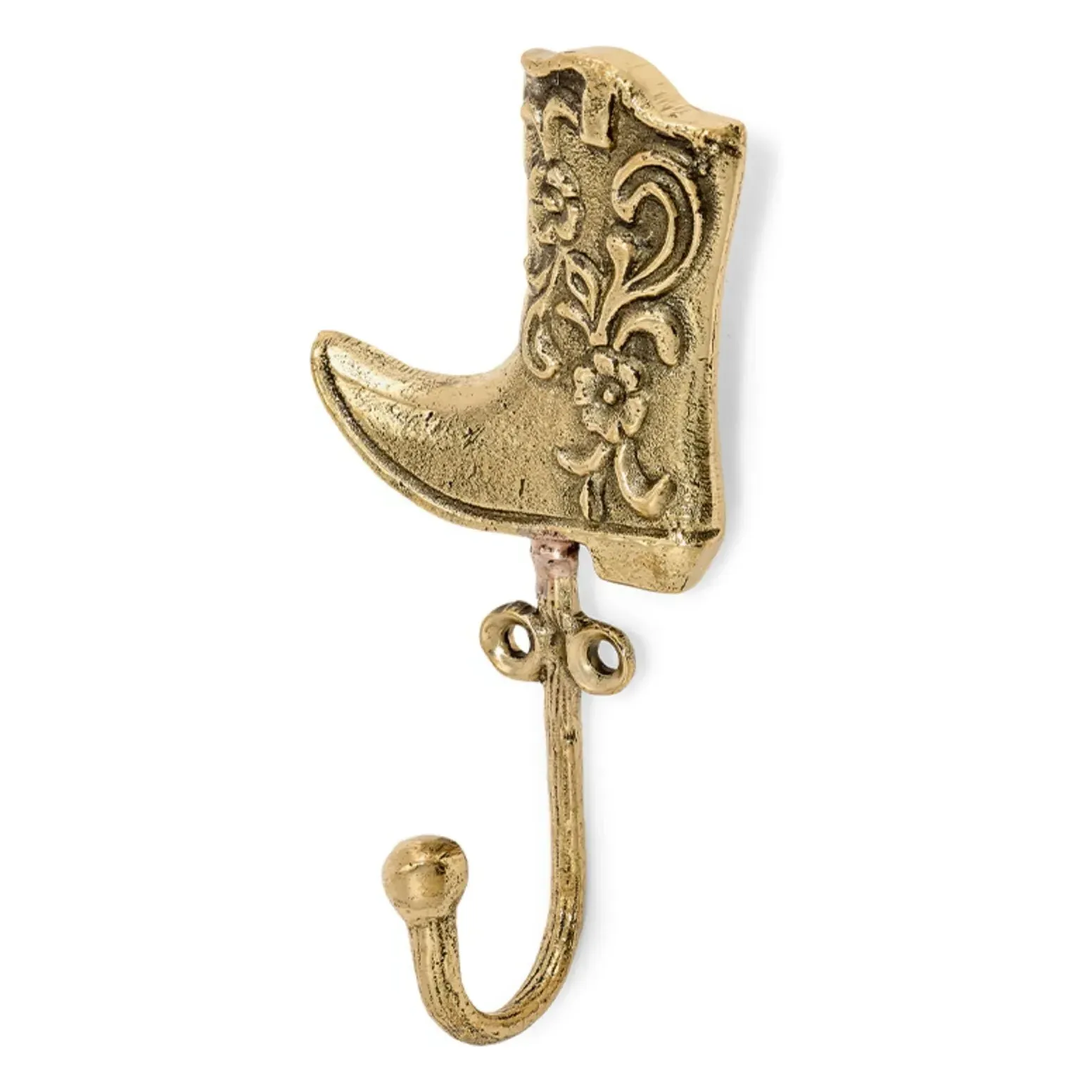 Dallas Cowboy Boot Coat Hook - Gold, Brass product