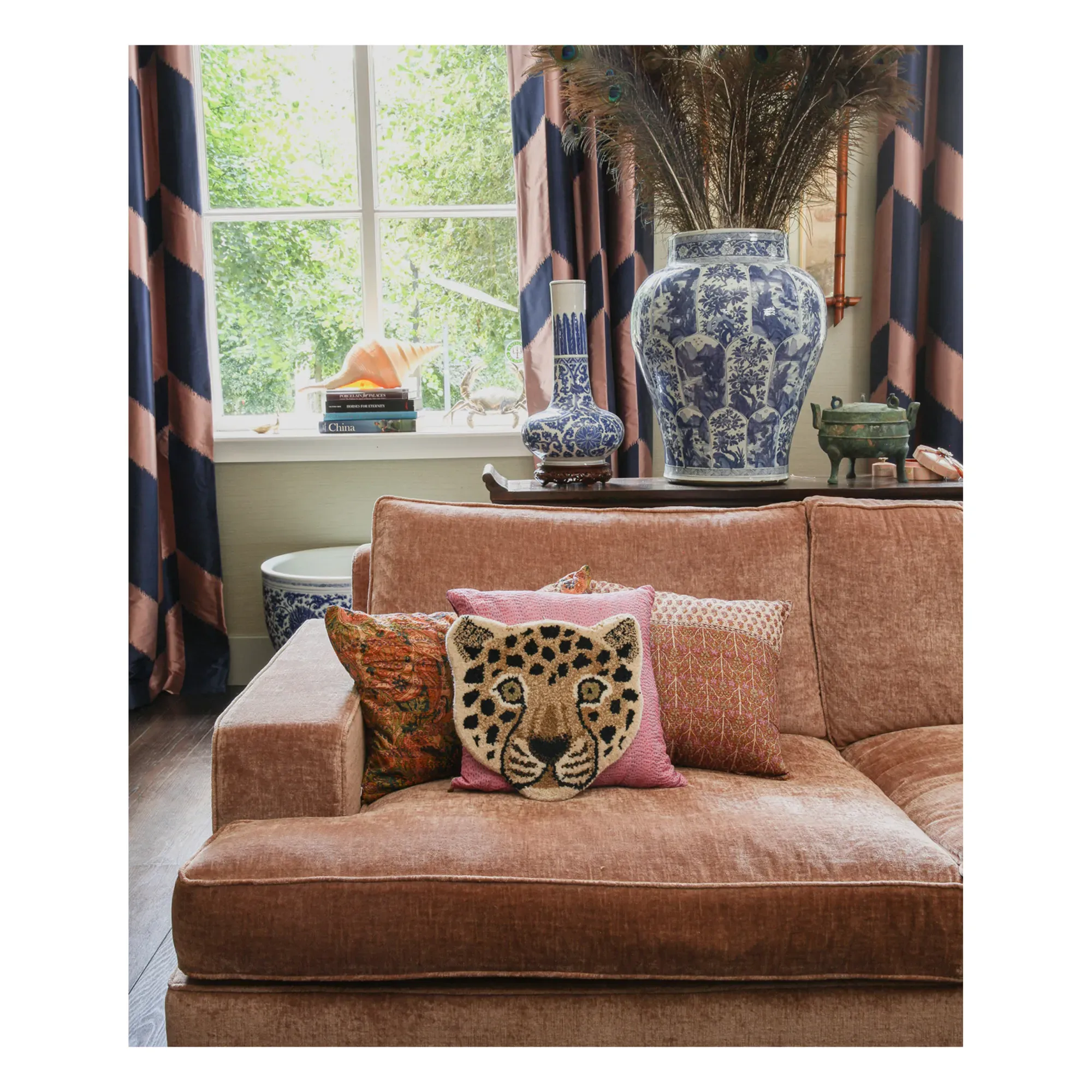 Doing Goods Leopard Head Wall Decoration - Brown, Wool alternate view