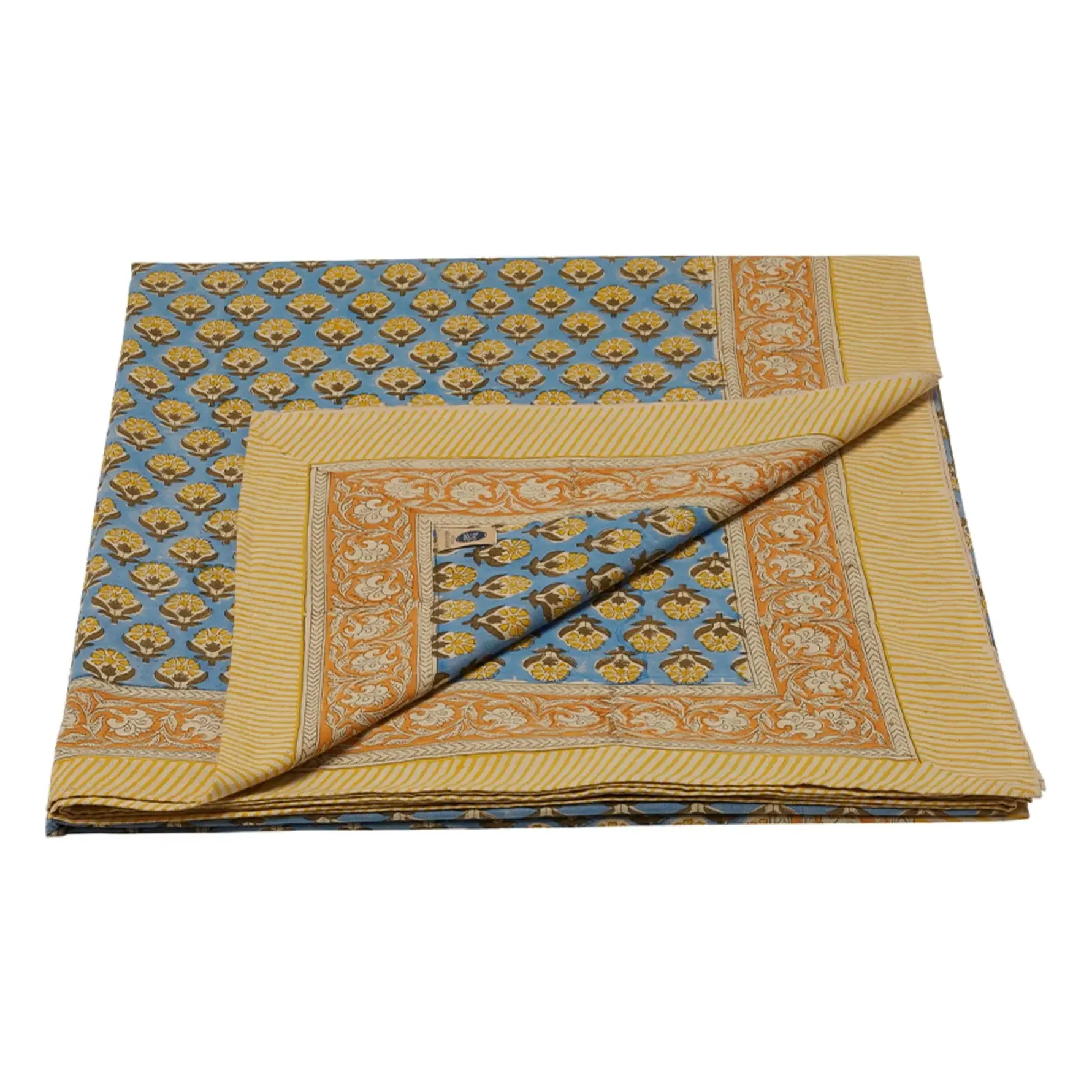 Emma Floral Tablecloth - Ochre, Cotton product
