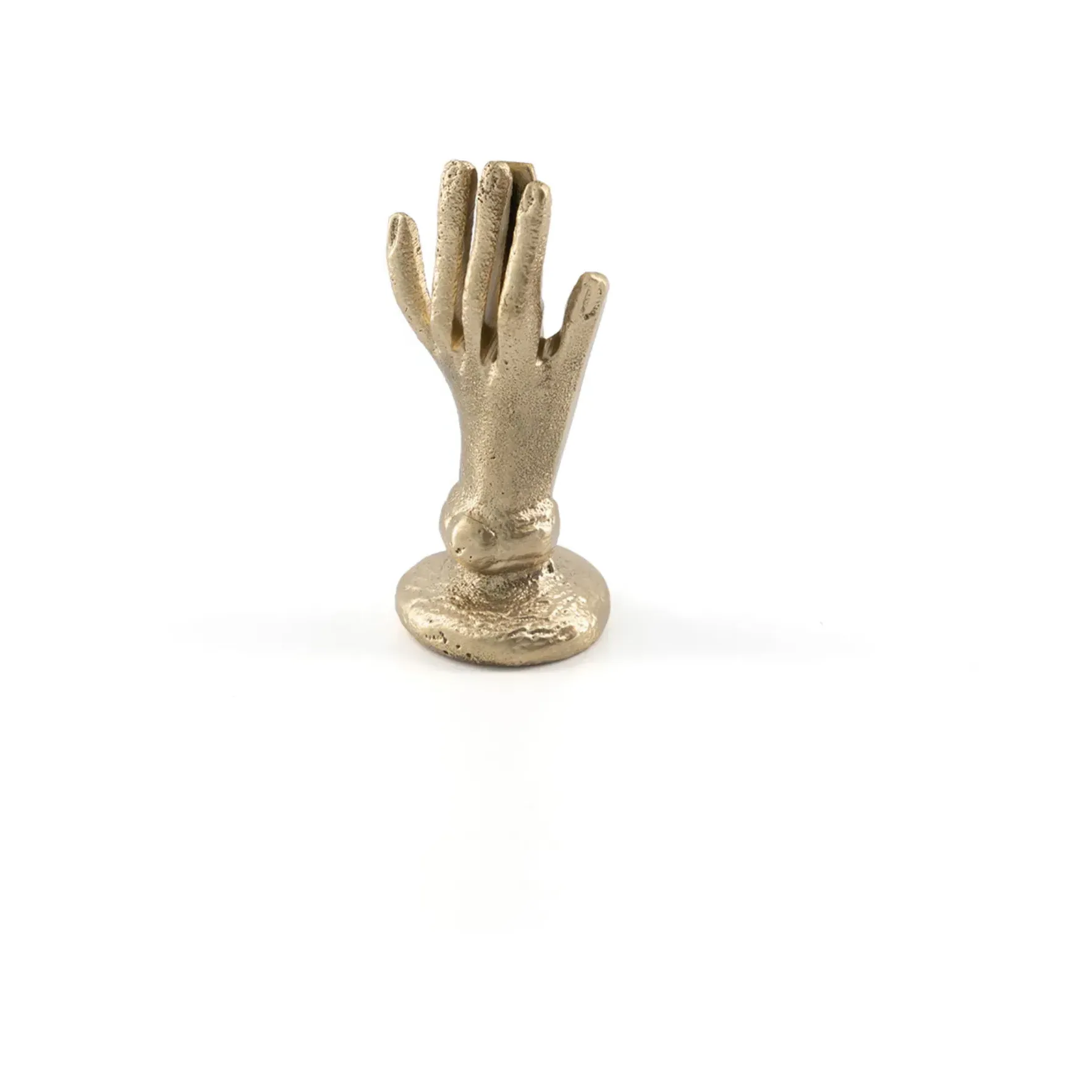 Jana Hand Card Holder - Gold, Brass product
