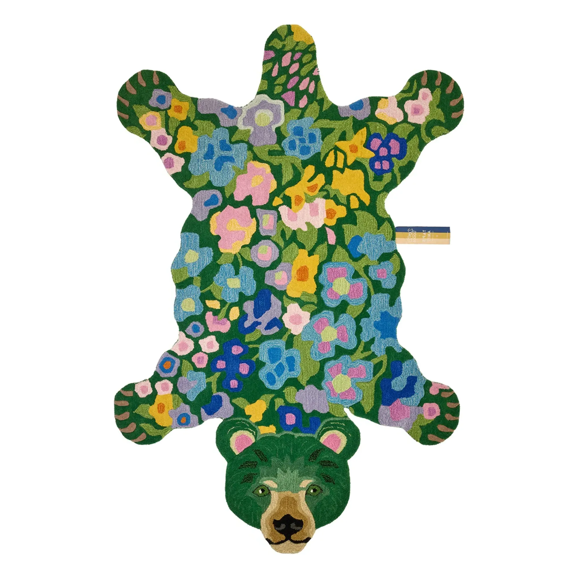 Josie Jardin Bear Shaped Rug - Green, Wool product