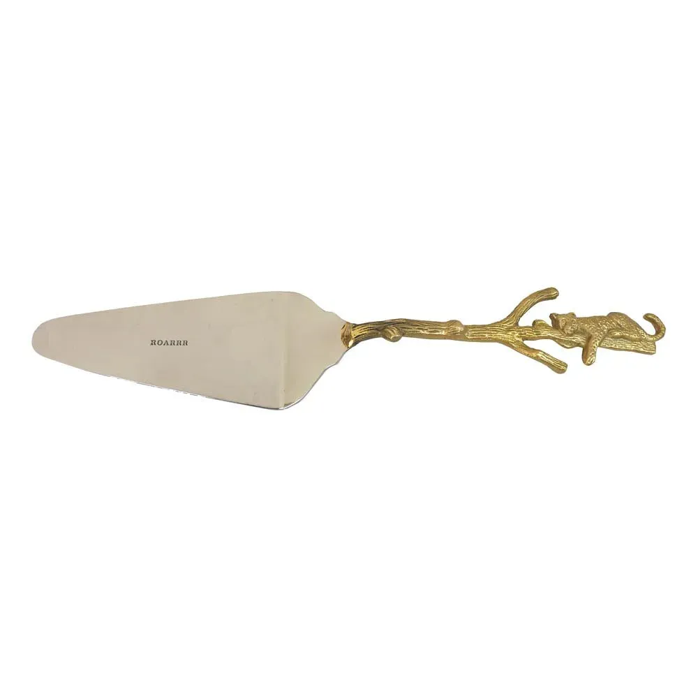 Leopard Brass Cake Slicer - Gold product