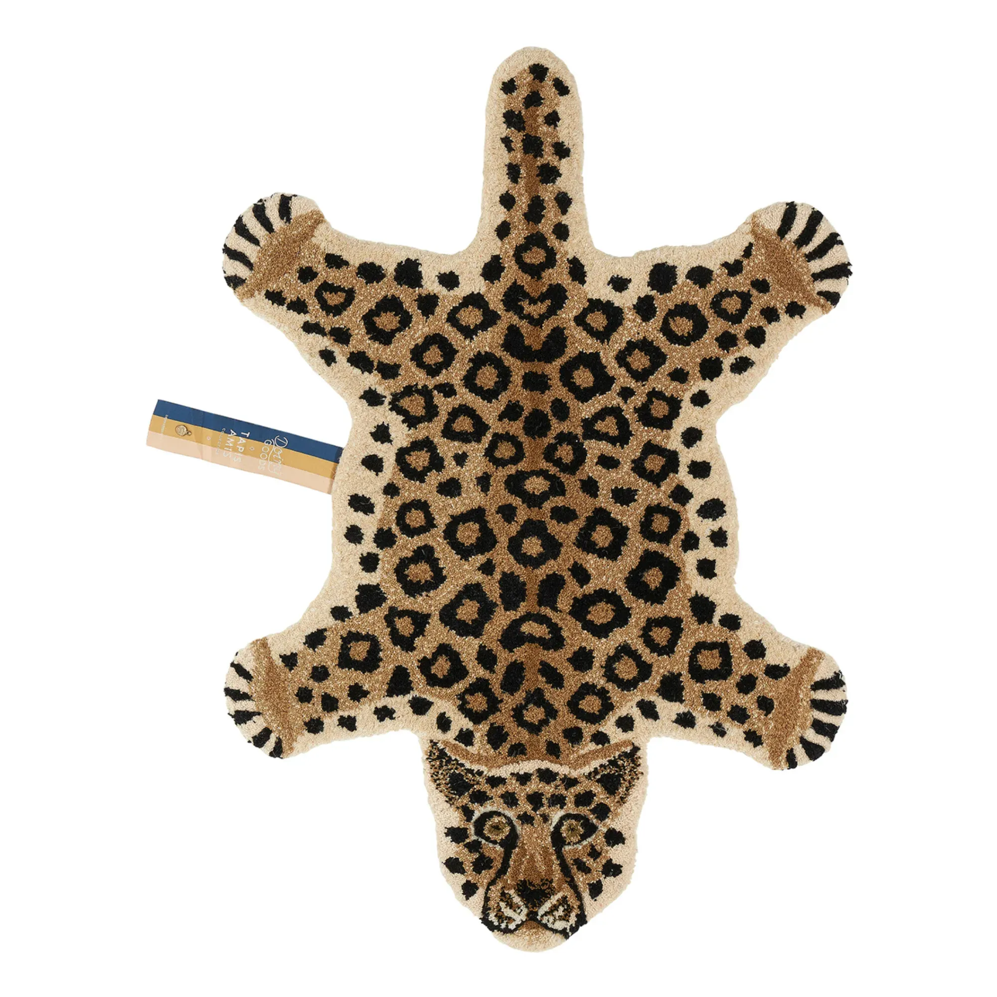Leopard Rug - Brown, Wool product