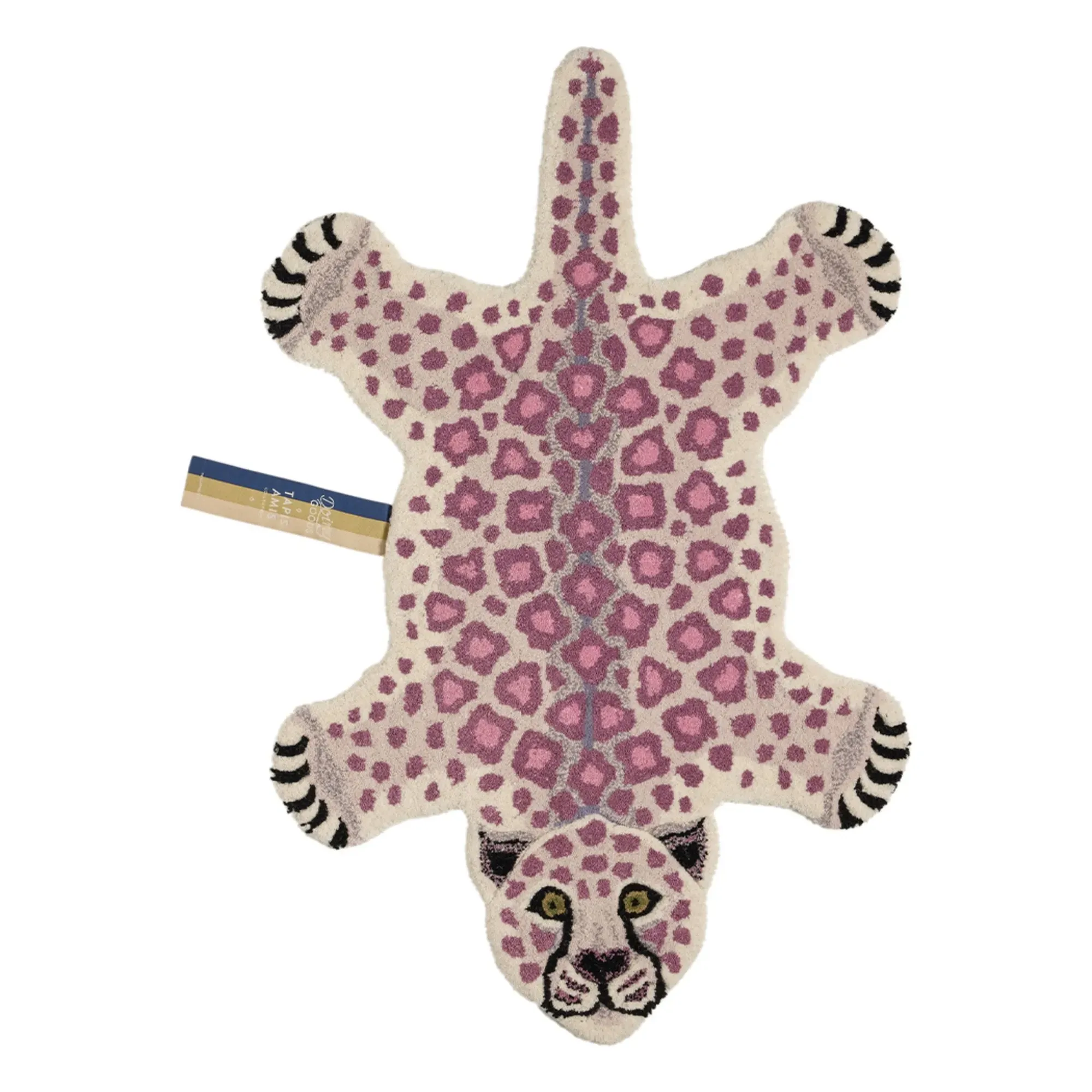Lilly Leopard Small Rug - Lilac, Wool product