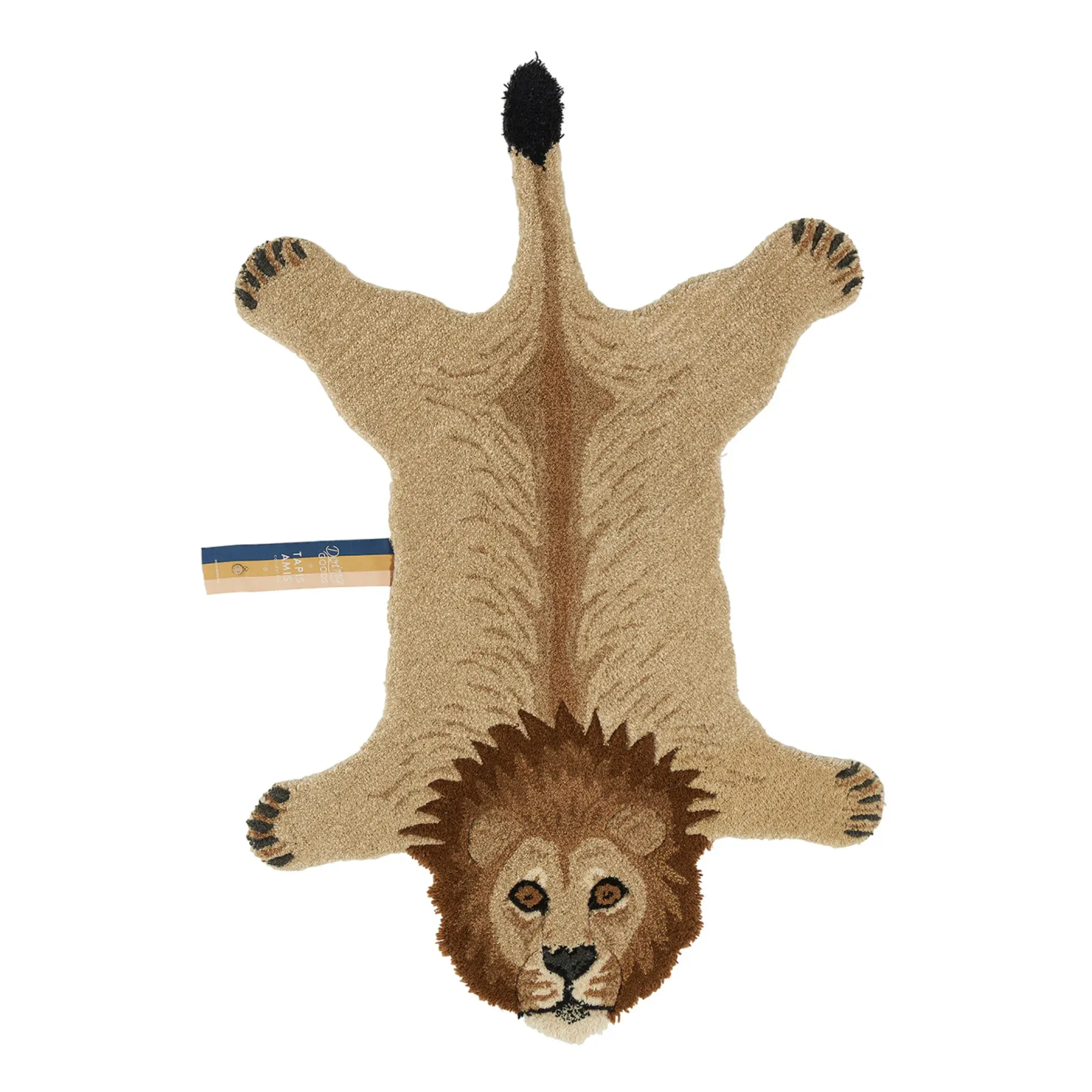 Lion Rug - Camel, Wool product