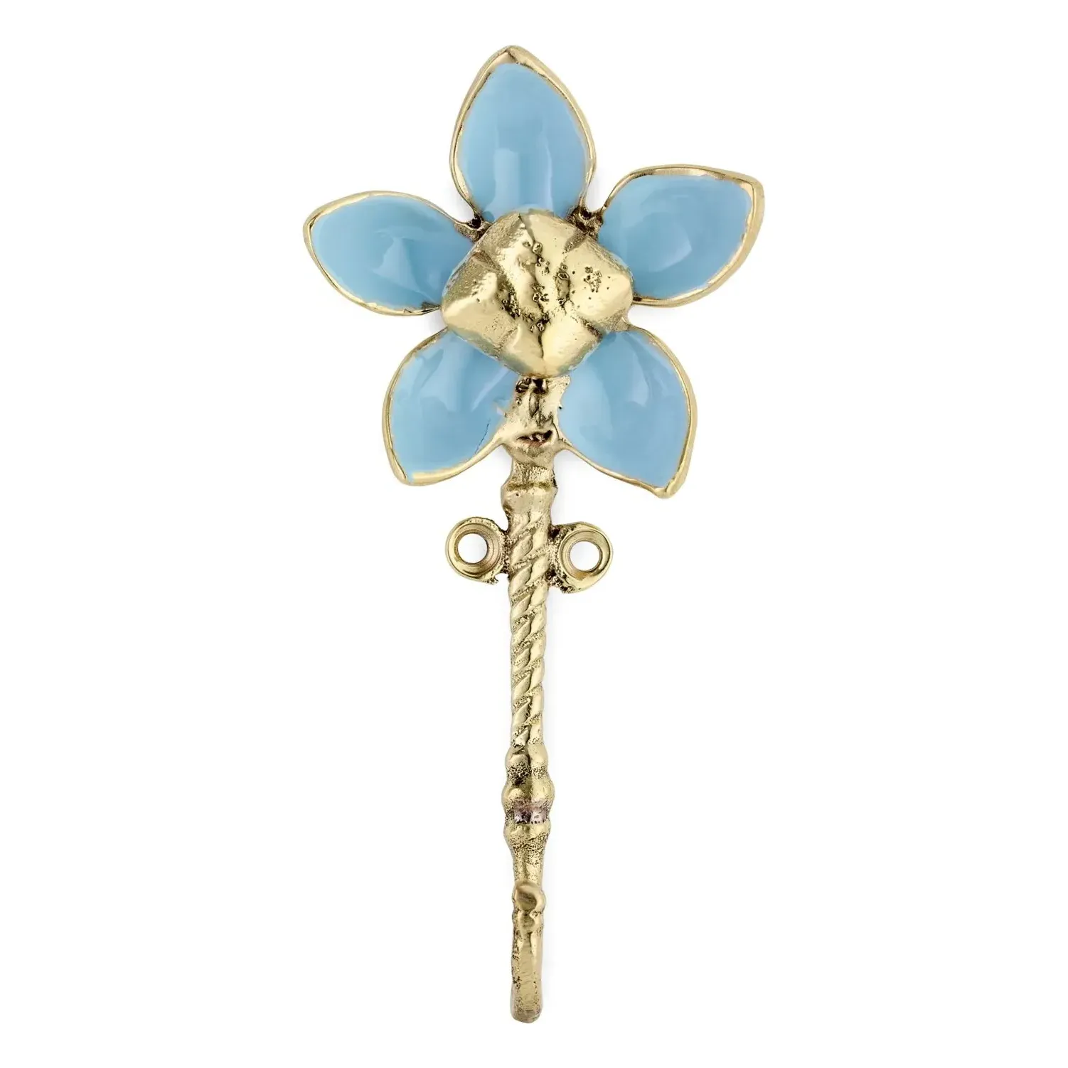 Liv Brass Flower Wall Coat Hook - Brass alternate view