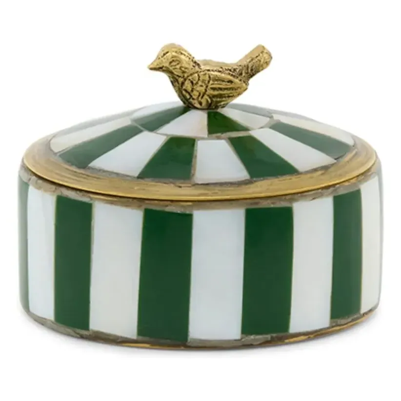 Lola Circus Jewelry Box - Green, Recycled Brass product