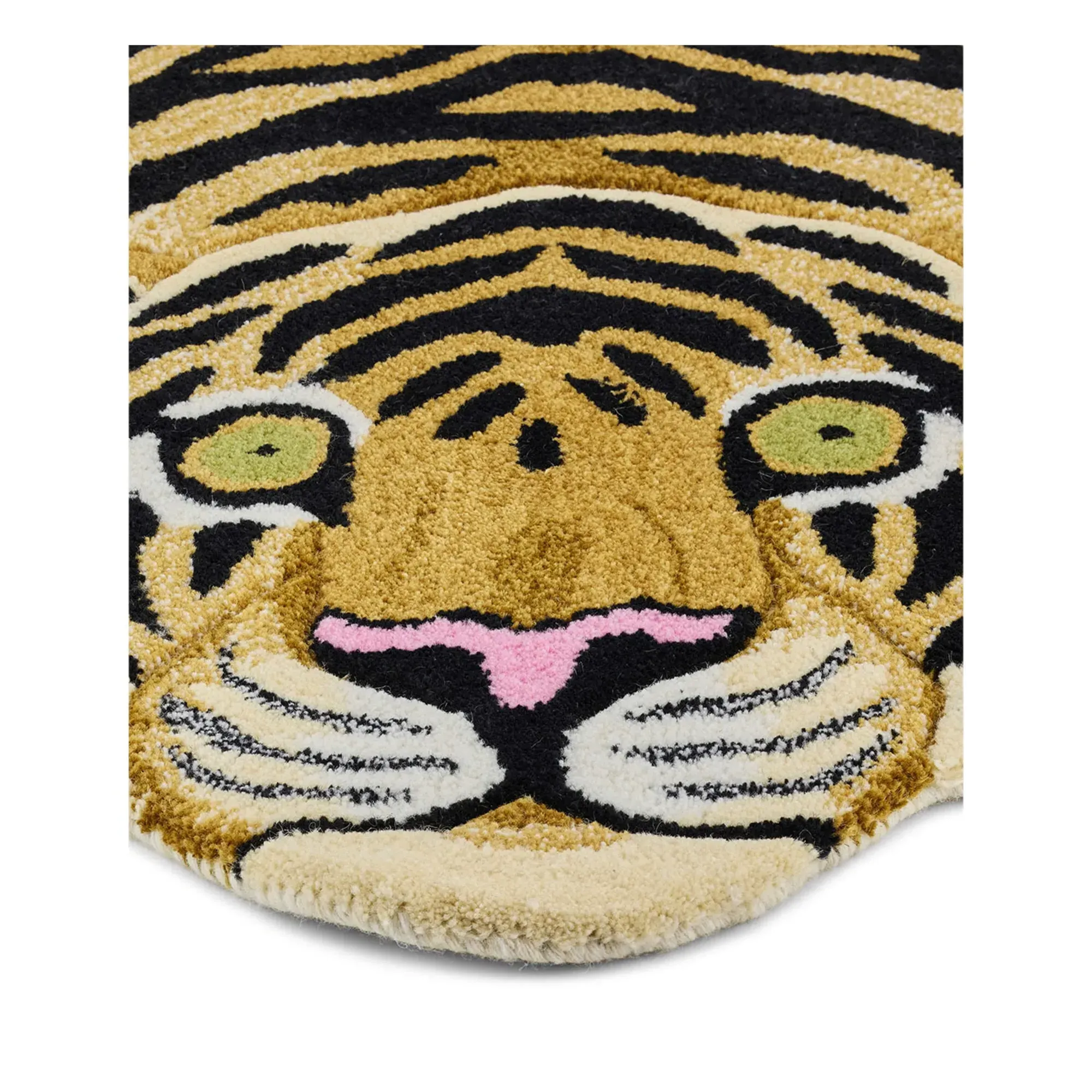 Loony Leopard Hand-Tufted Rug - Brown, Wool alternate view
