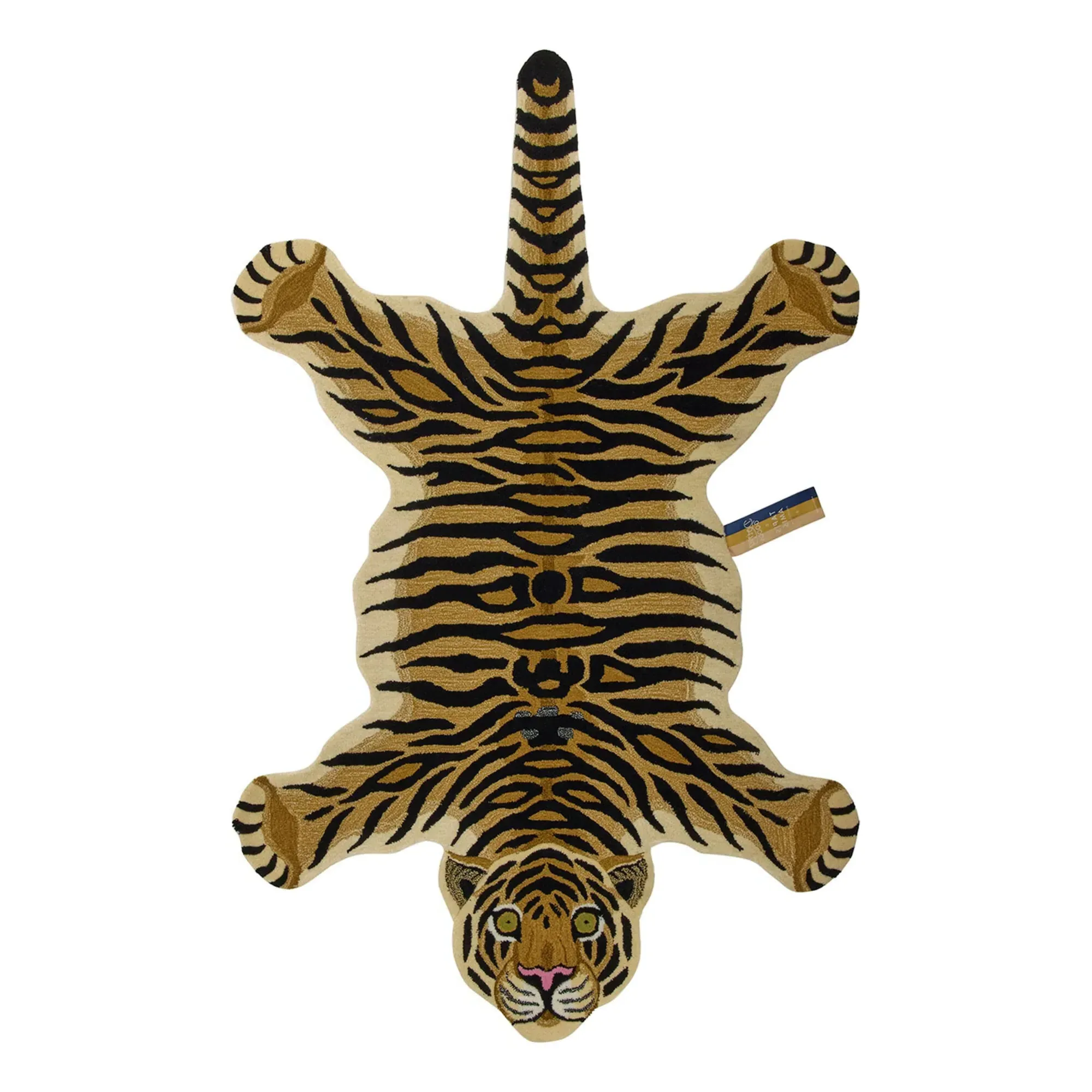 Loony Leopard Rug - Brown, Wool product