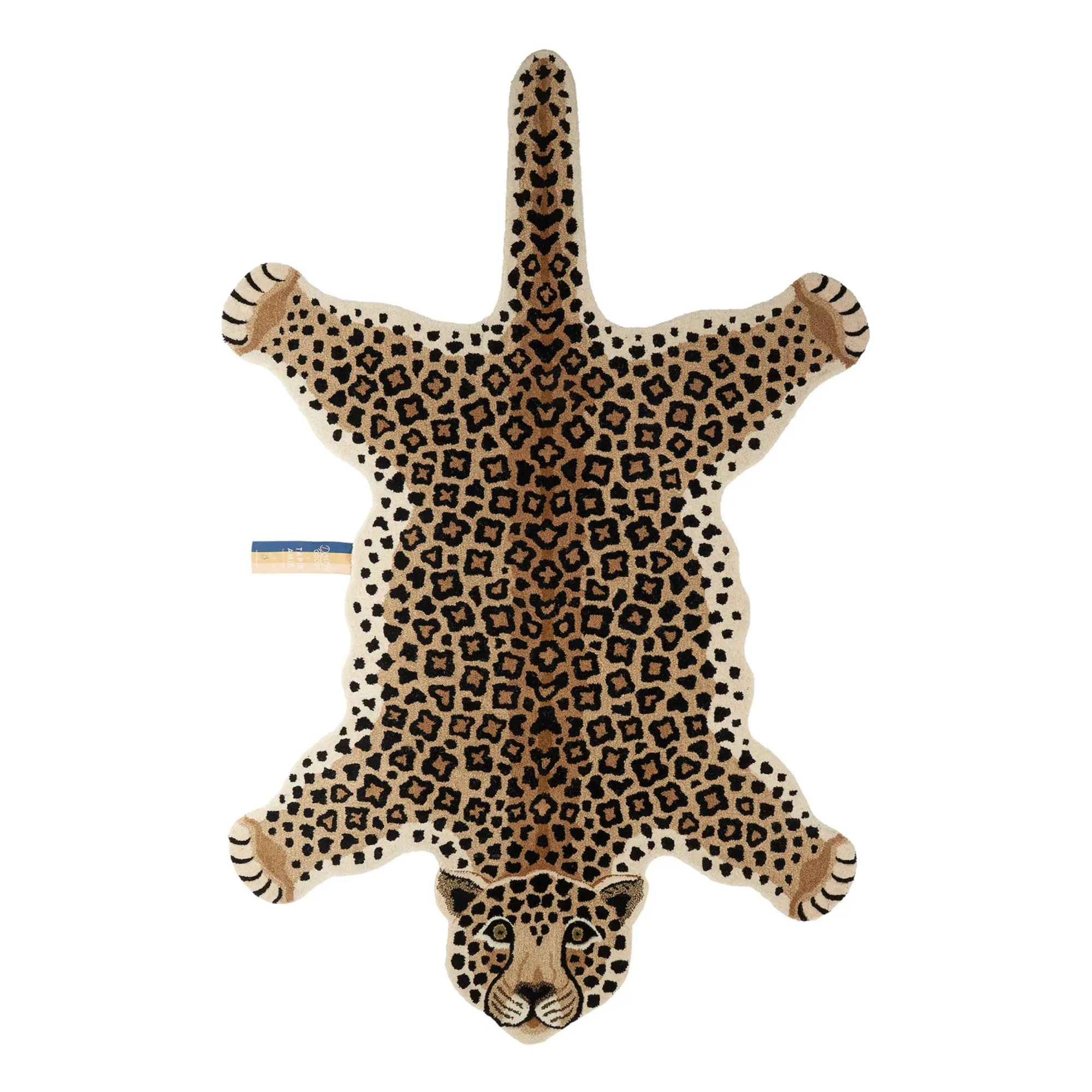 Loony Wool Leopard Print Rug - Brown, Wool product