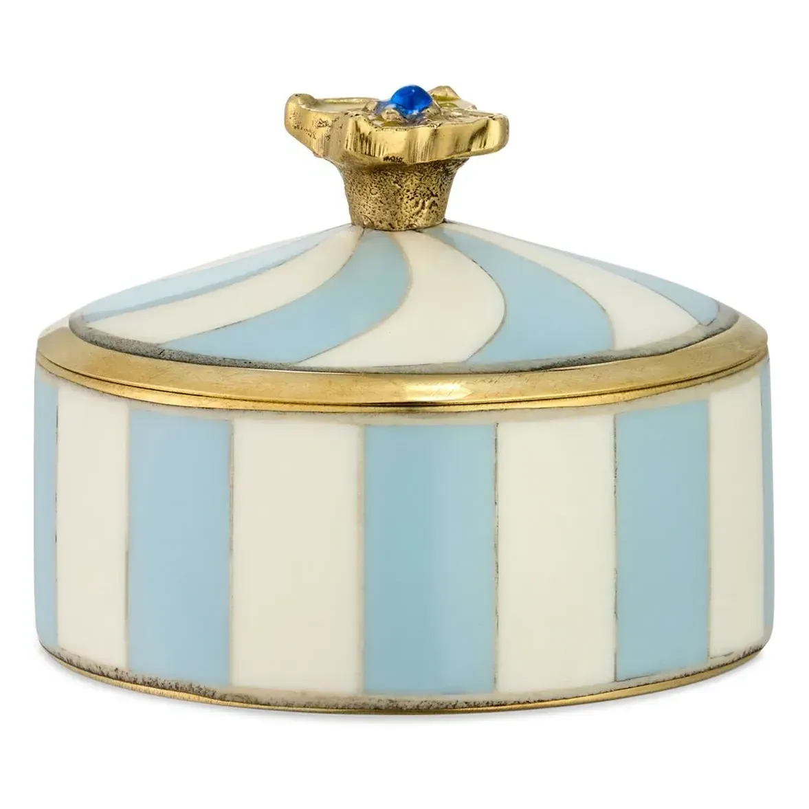 Lou Circus Decorative Box - Blue, Brass product