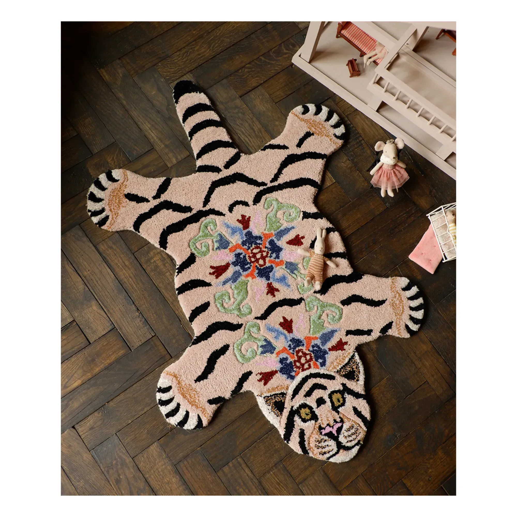 Mahee Majestic Tiger Wool Rug - Peach alternate view