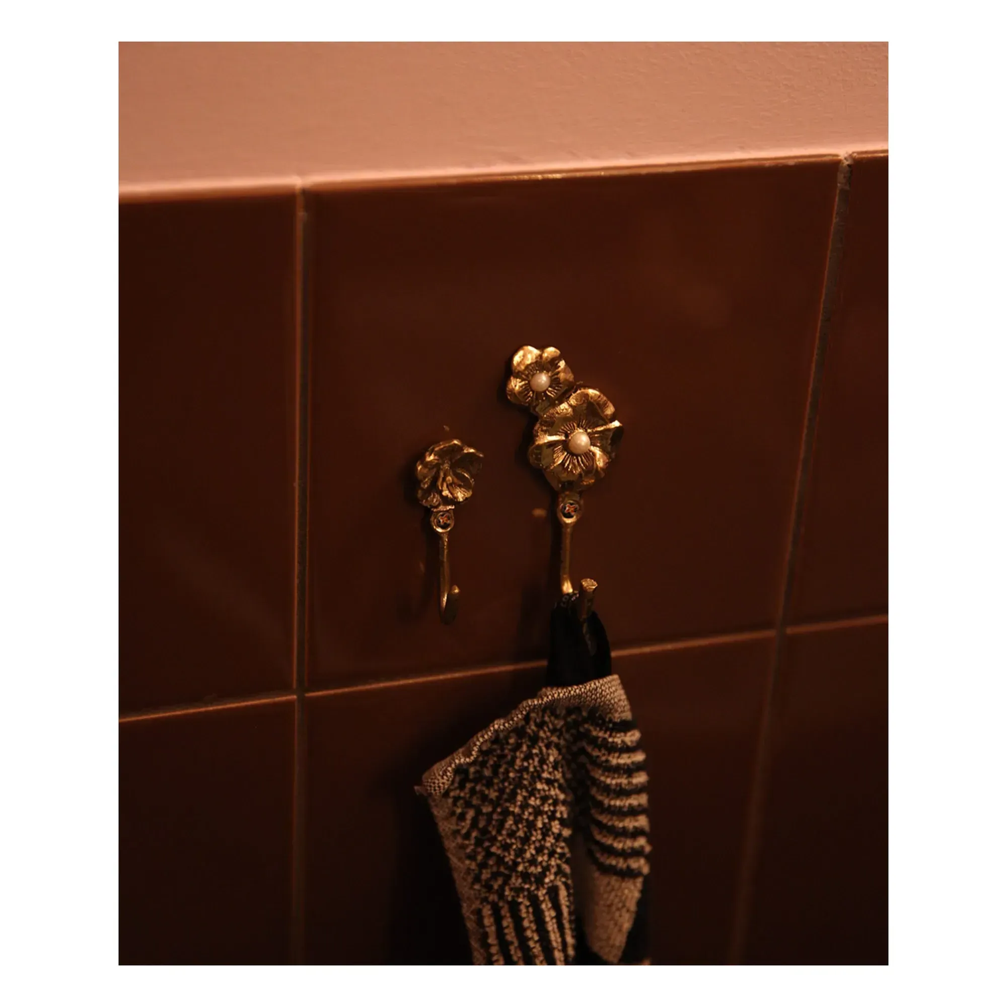 Maisie Flower Coat Hook - Brass, Recycled Brass alternate view