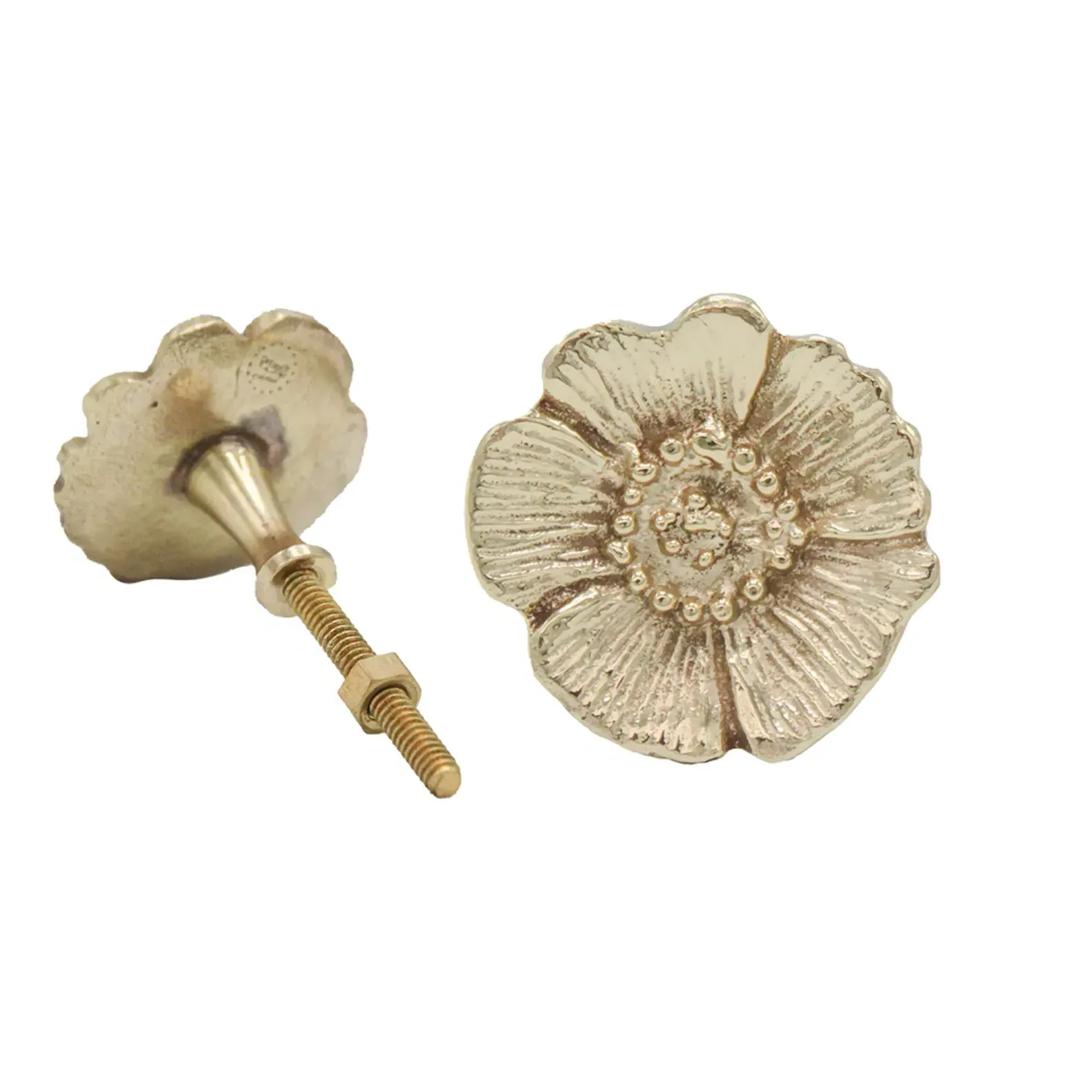 Mia Door Handle - Gold, Recycled Brass product