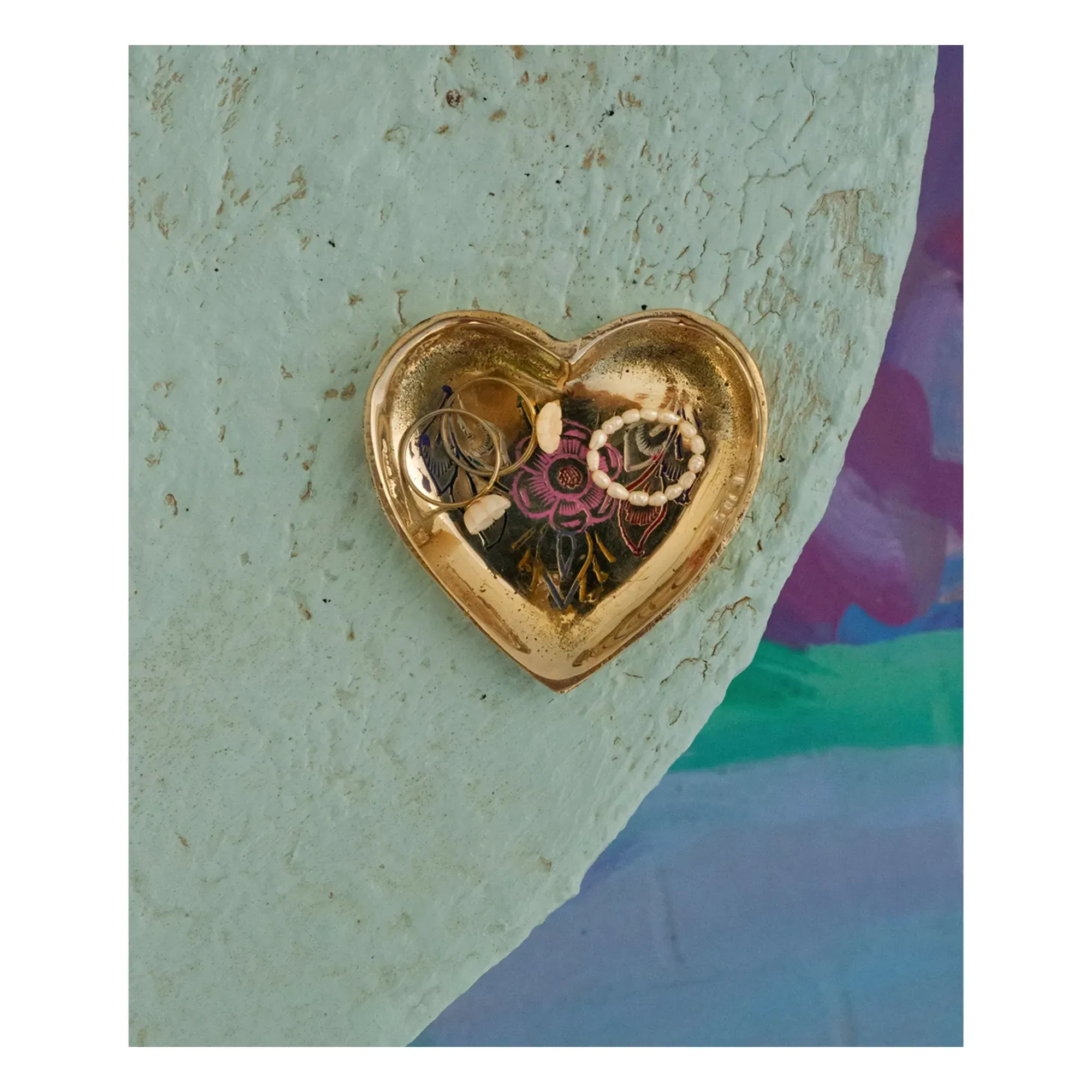 Miracle Mila Heart Dish - Brass alternate view