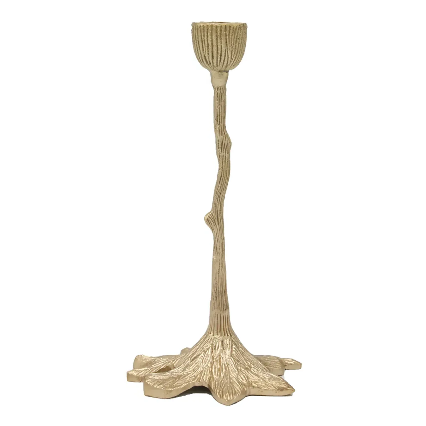 Misty Candle Holder - Golden Brown, Recycled Brass product