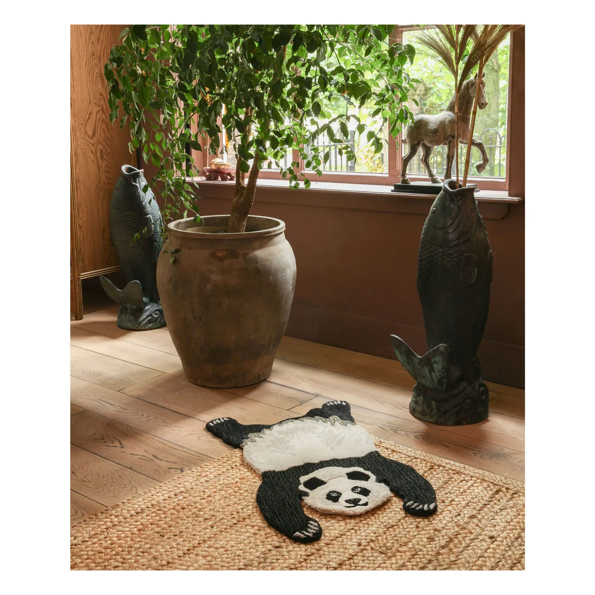 Panda Wool Rug - Ecru alternate view