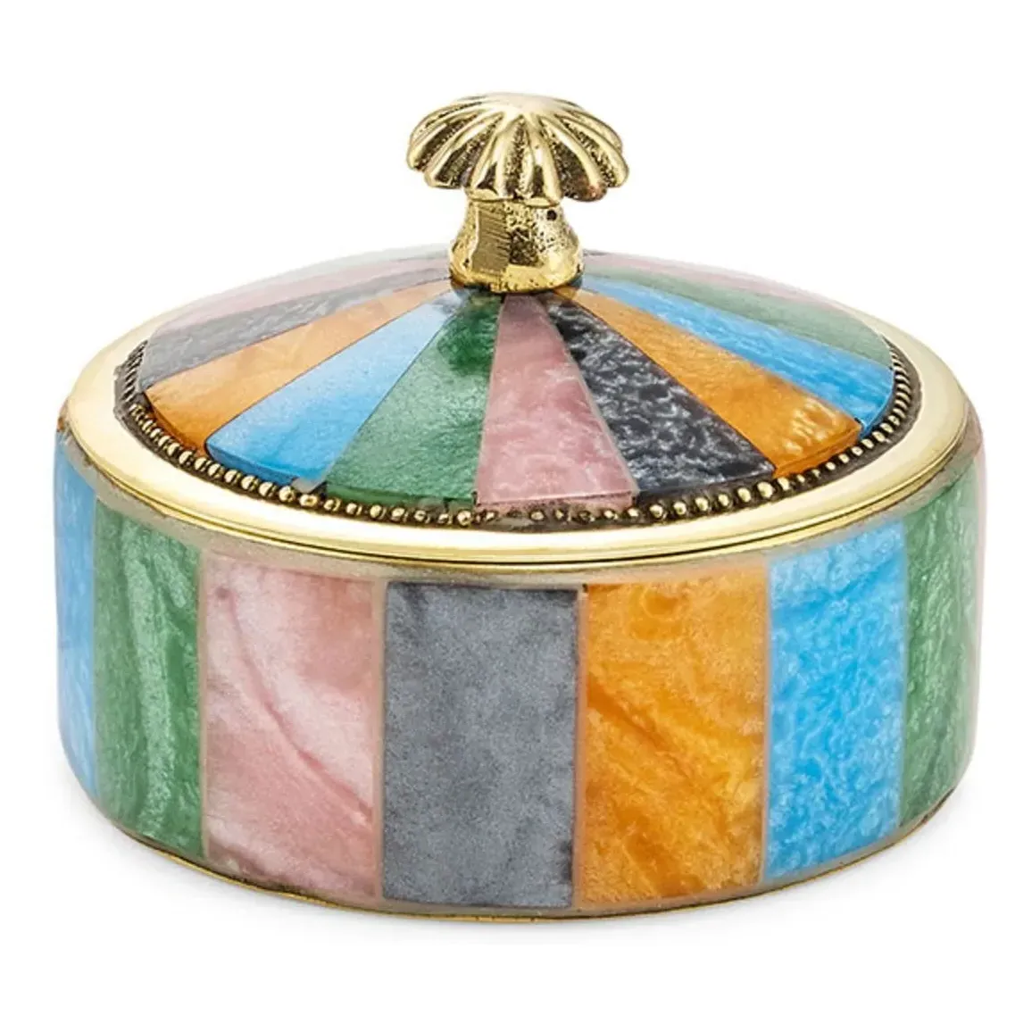 Piper Circus Decorative Box - Multicoloured, Brass product