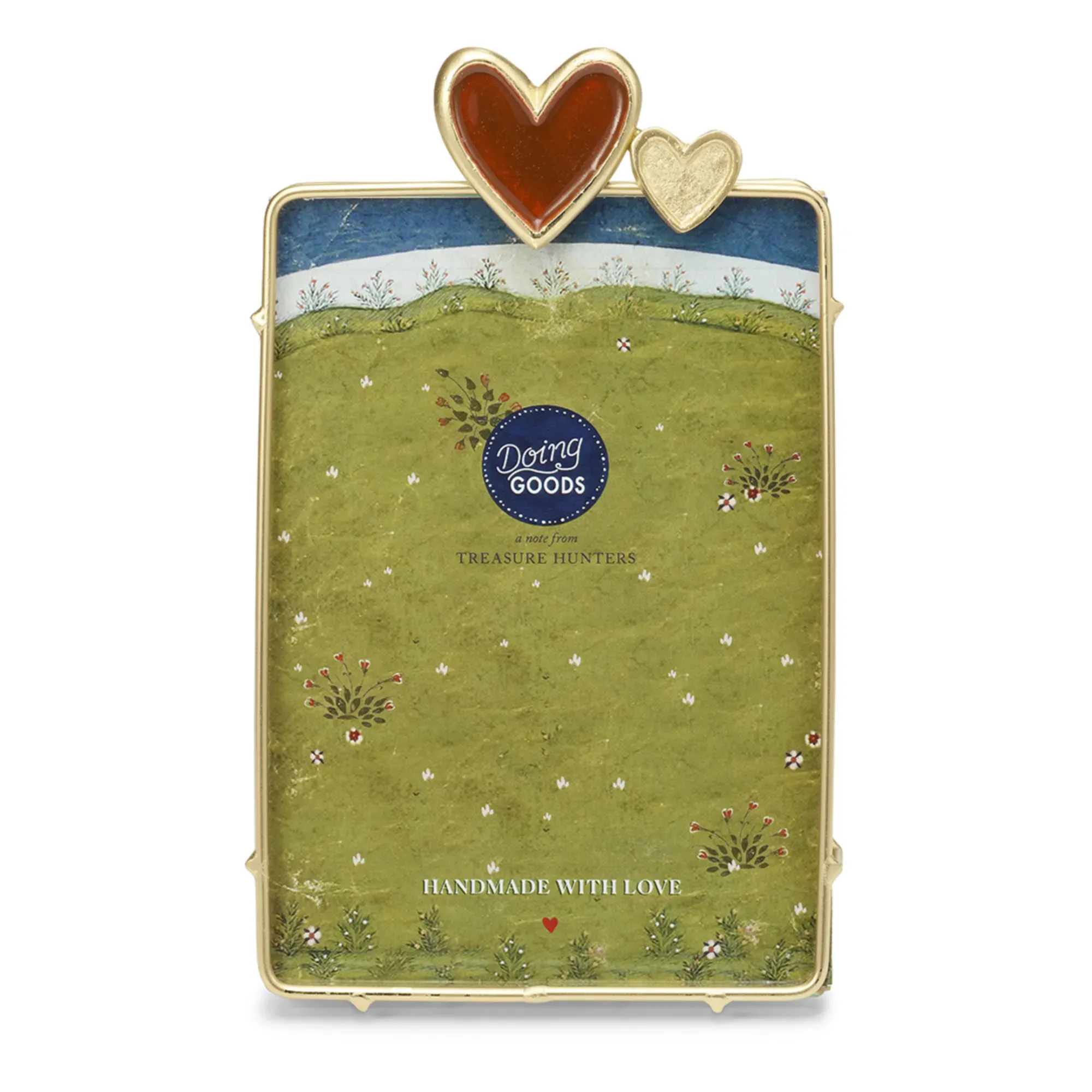Pyar Heart Photo Frame - Gold, Brass product