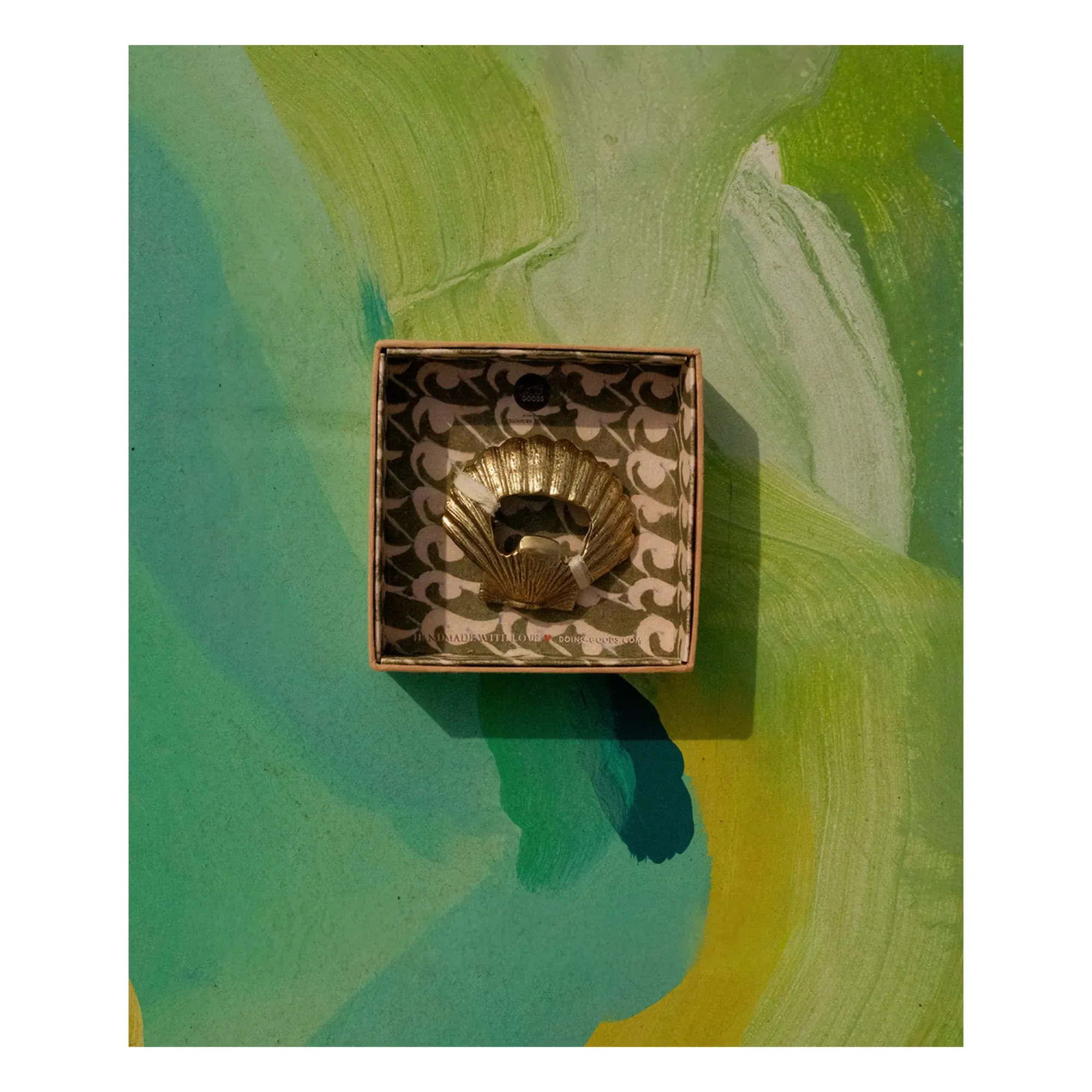 Scarlett Shell Bottle Opener - Brass alternate view