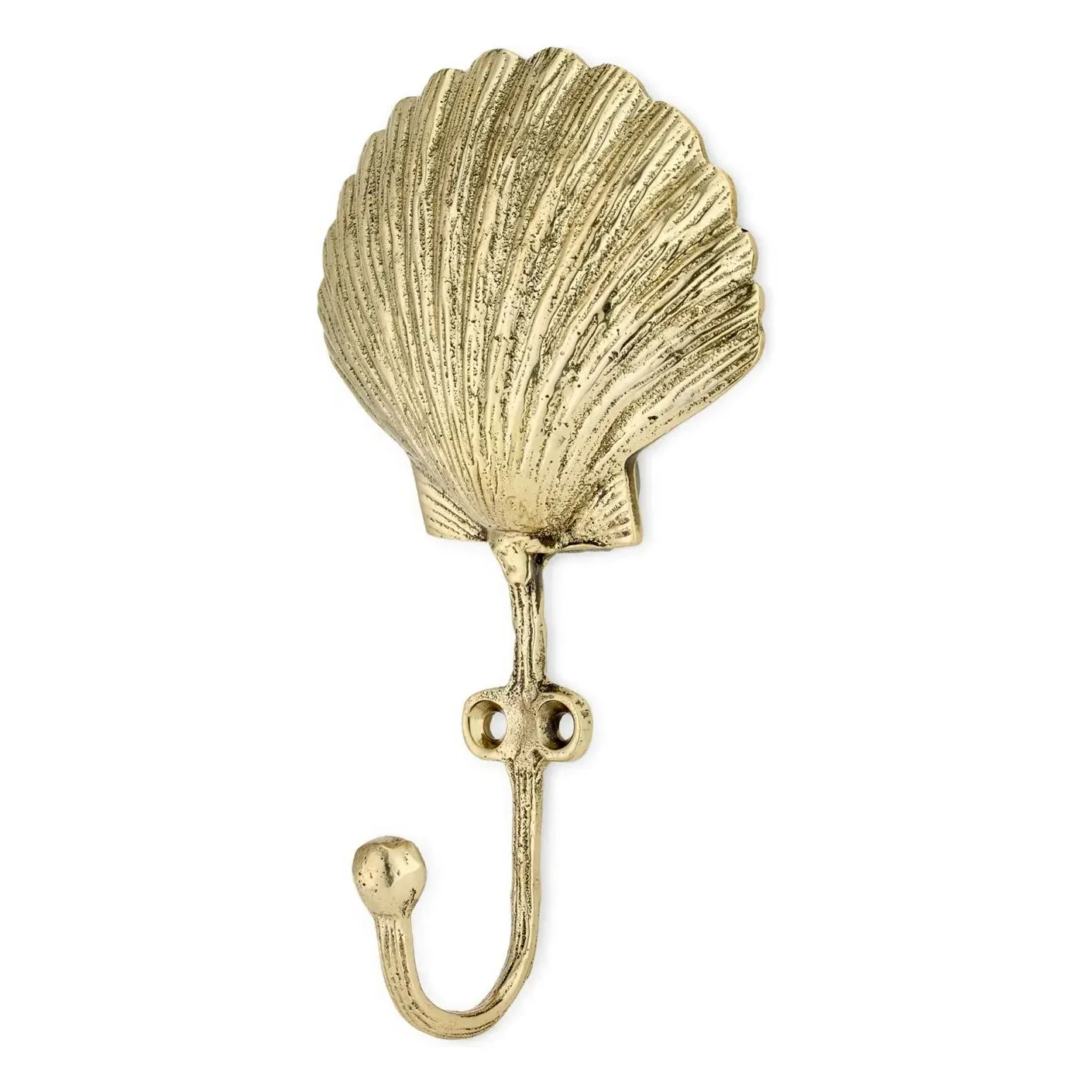 Scarlett Shell Wall Coat Hook - Brass product