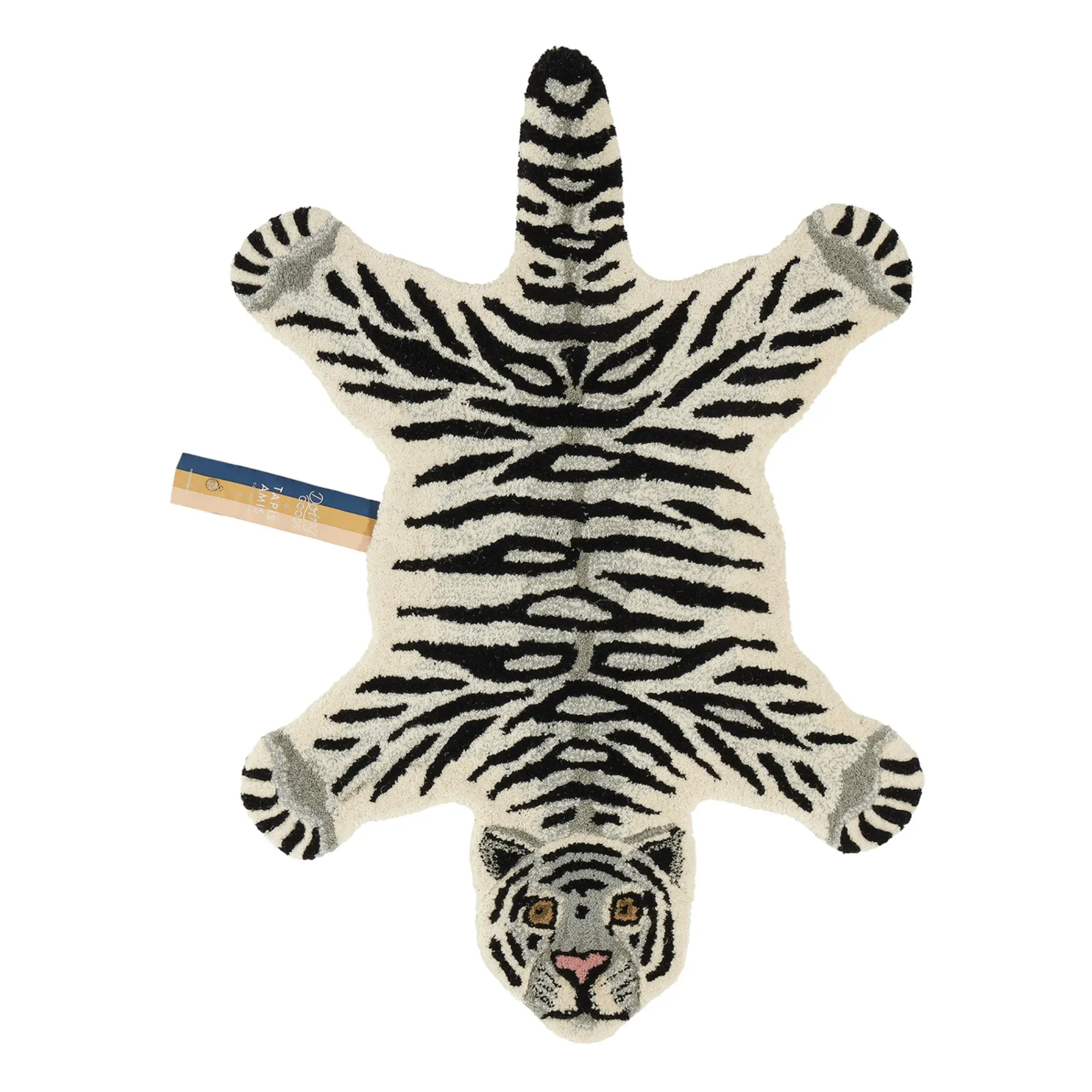 Tiger Hand Tufted Rug - Ecru, Wool product