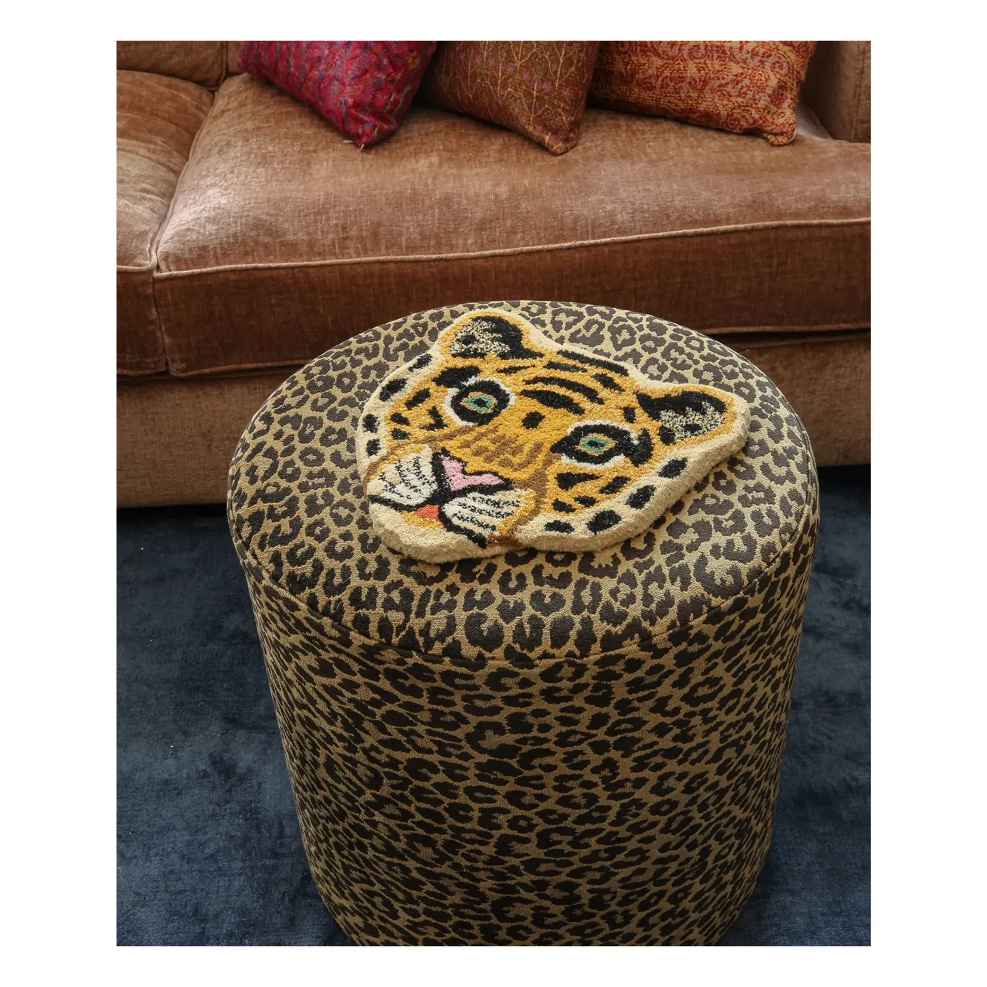 Tiger Head Wall Decoration - Multicoloured, Wool alternate view