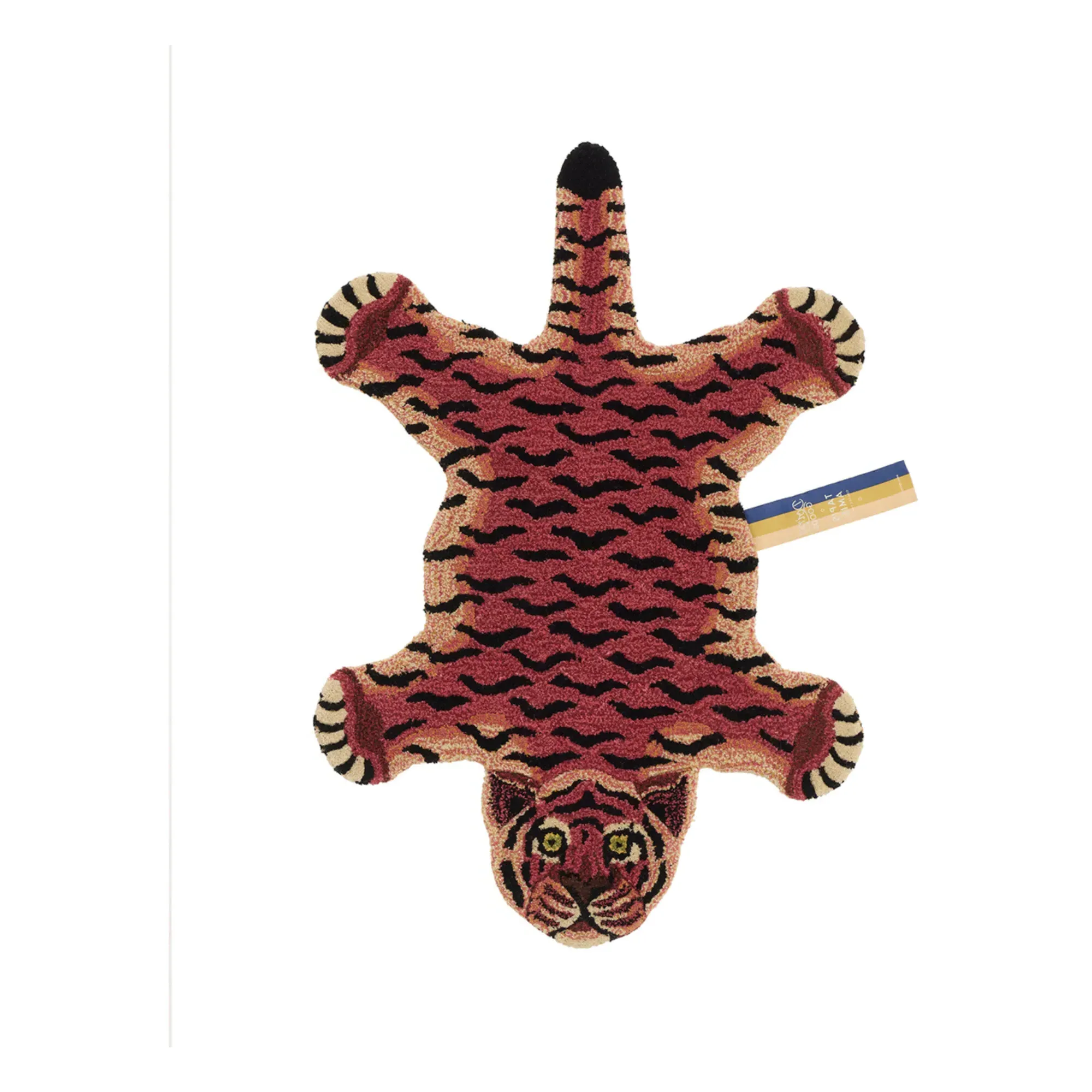 Tula Wise Tiger Rug - Red, Wool product