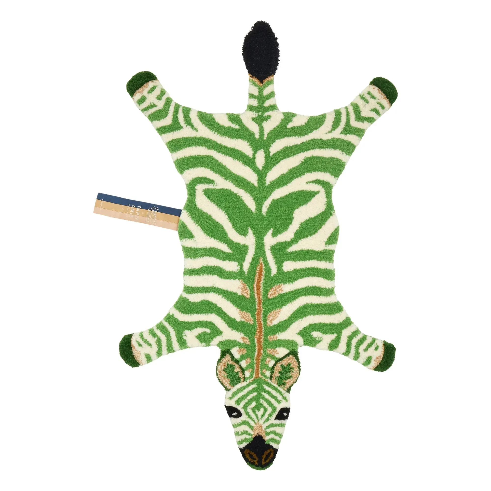 Zèbre Grassy Wool Rug - Green product
