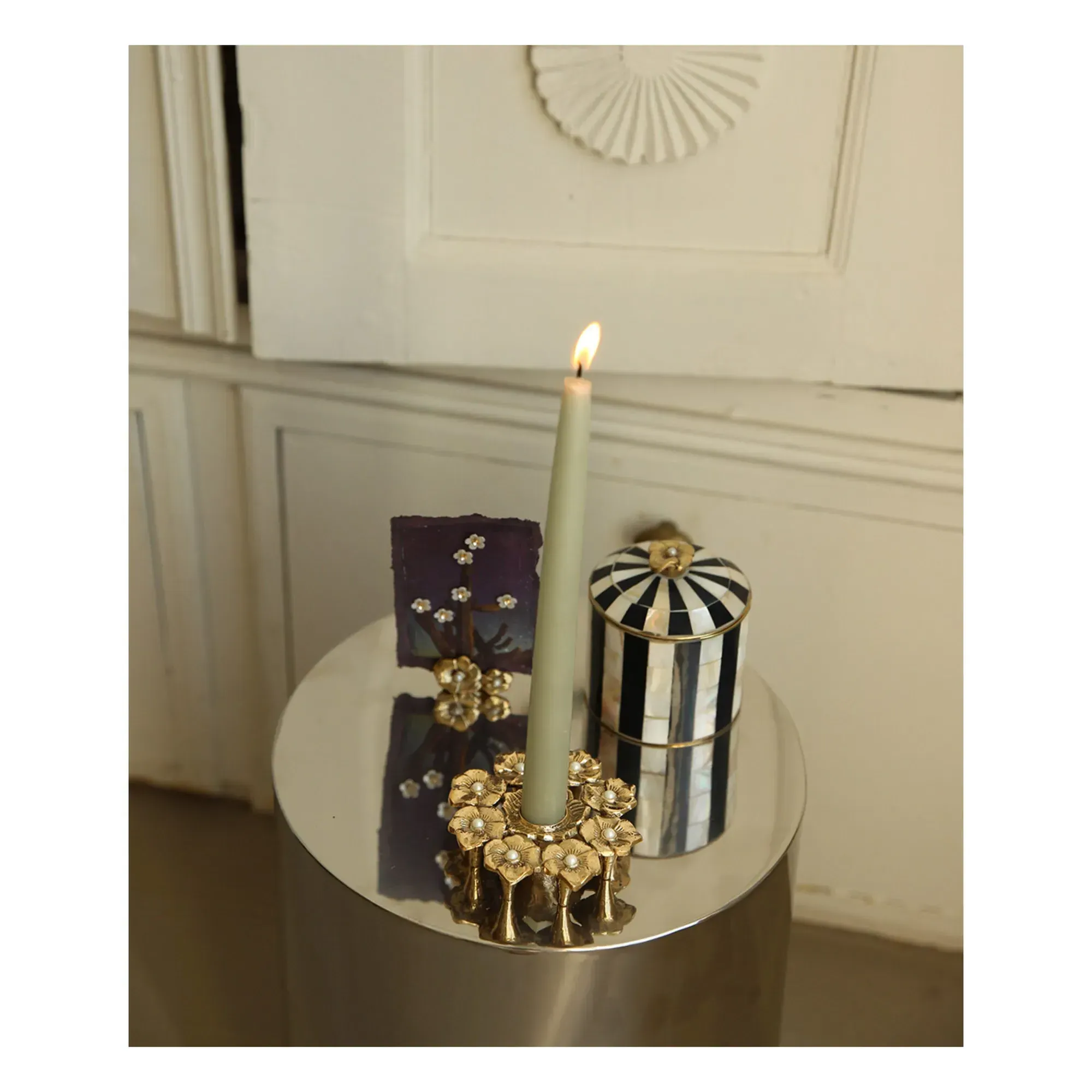 Zoey Card Holder - Brass, Recycled Brass alternate view
