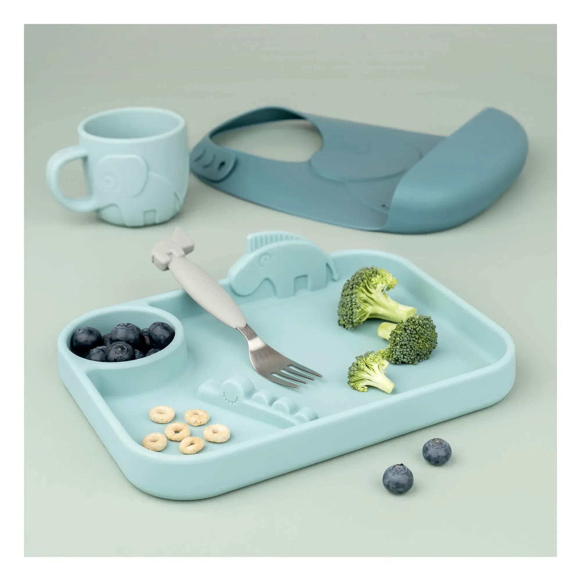 Deer Friends Easy-Grip Cutlery Set - Grey alternate view