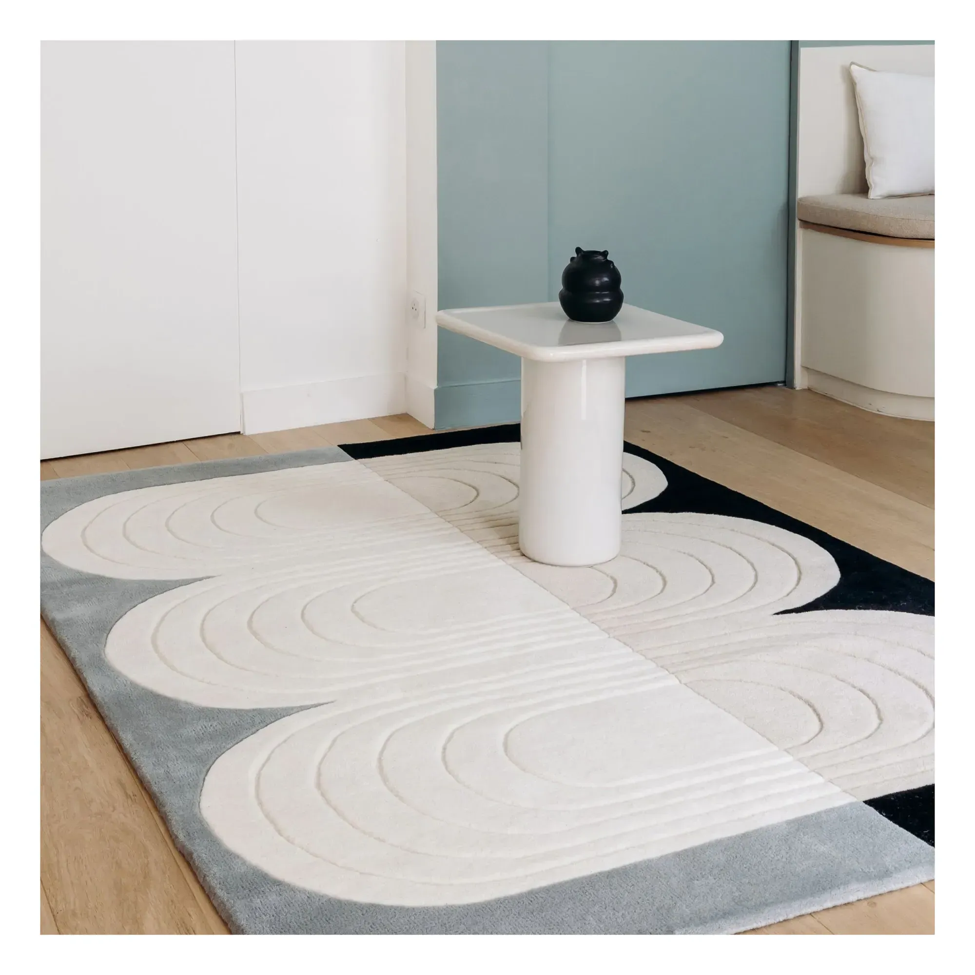 Bibelot Hand-Tufted Rug - Grey, New Zealand Wool alternate view