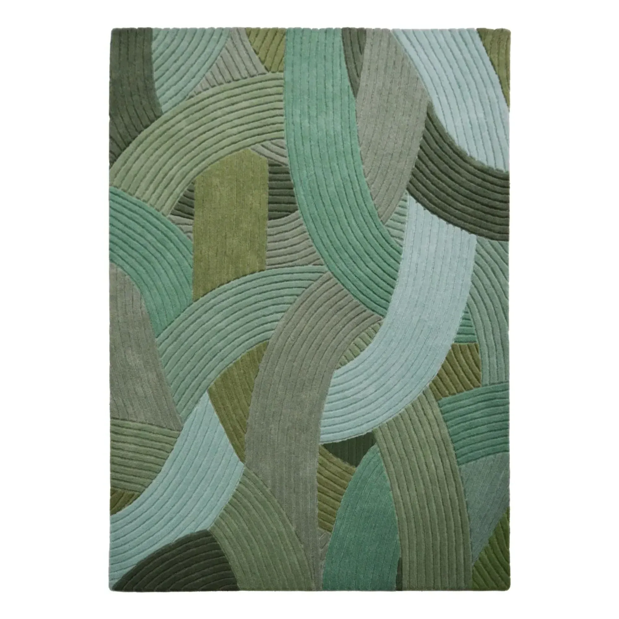 Canopée by Samuel Accoceberry Wool Rug - Green product