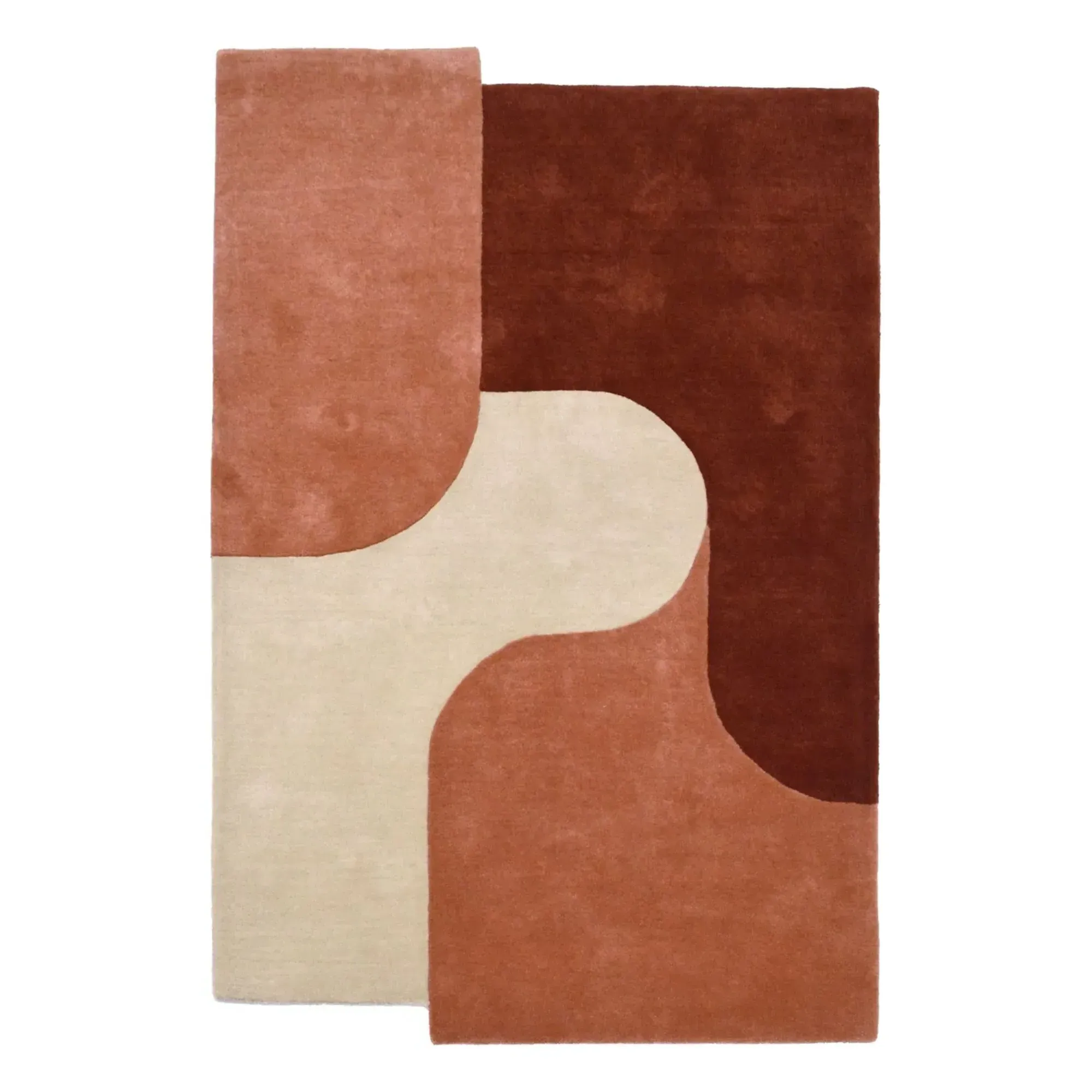 Dune Paris Hand-Tufted Wool Rug - Copper Red product
