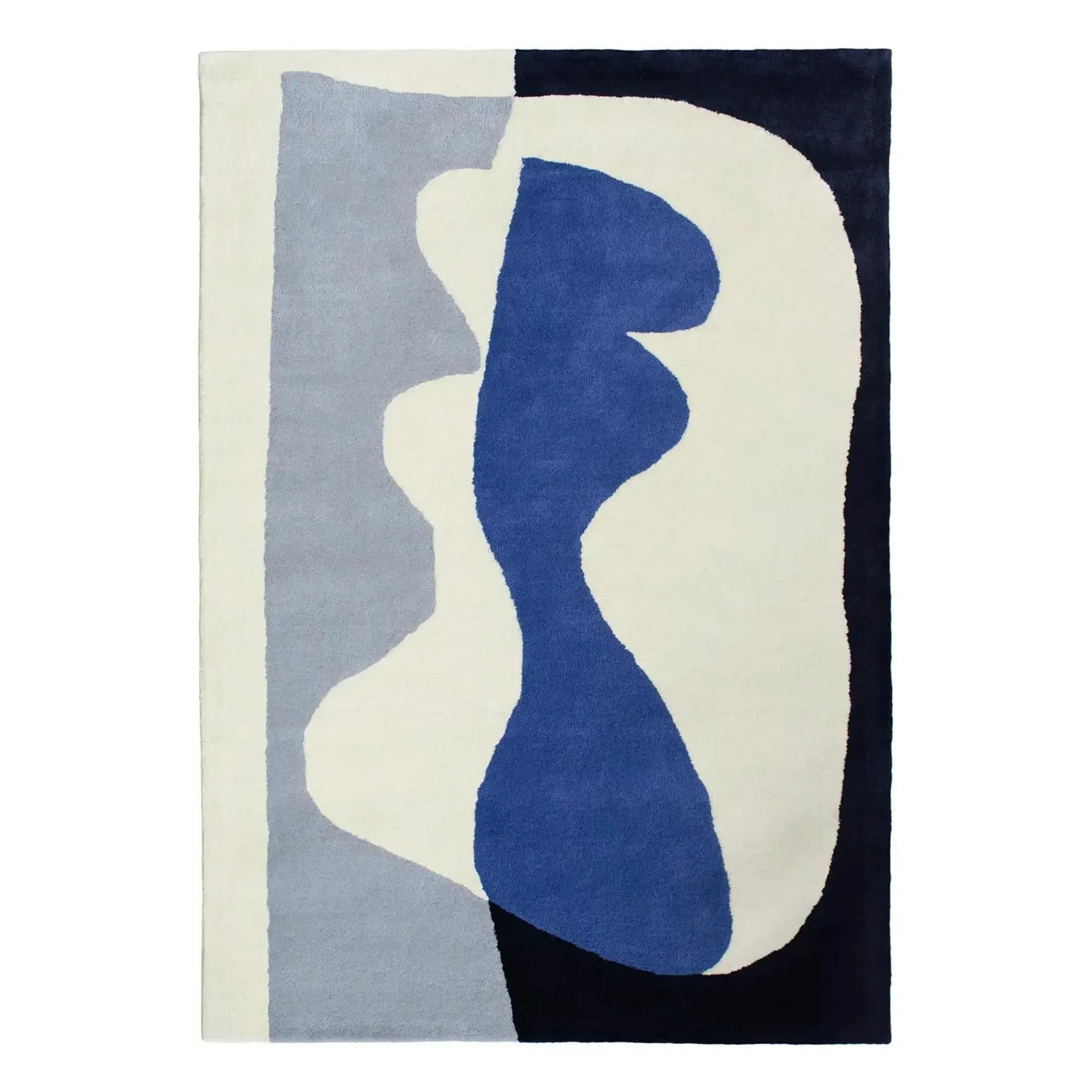 Narcissus Tufted Rug - Blue, Wool product