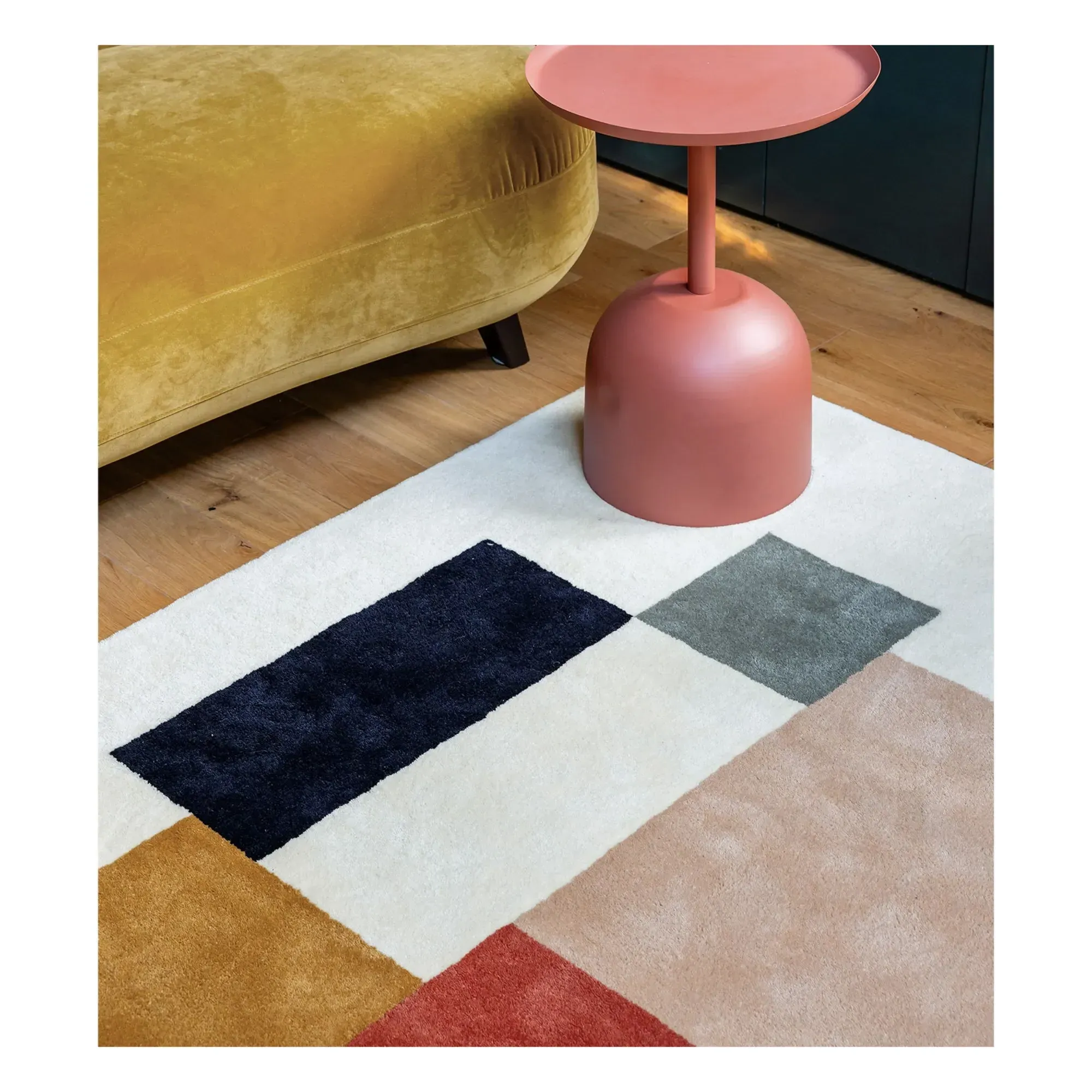 Qudran Geometric Rug - Multicoloured, Wool alternate view