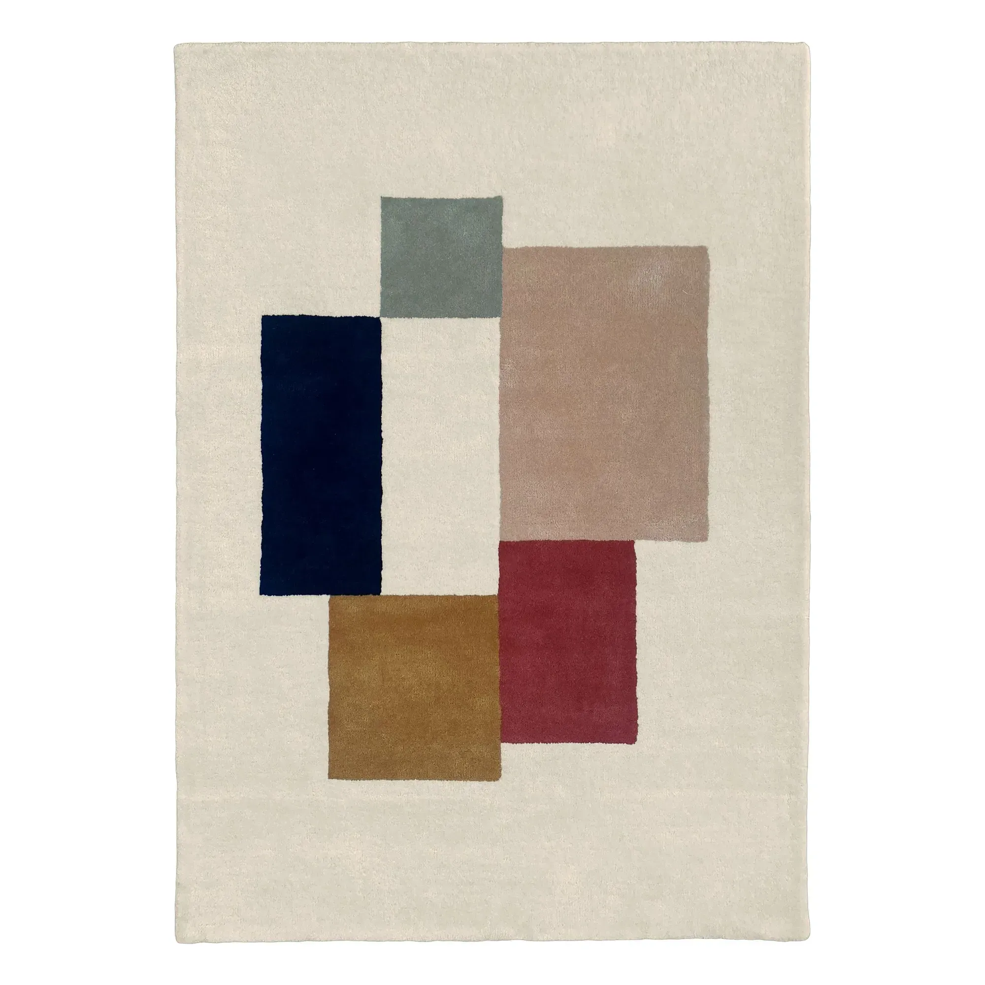 Qudran Geometric Rug - Multicoloured, Wool product